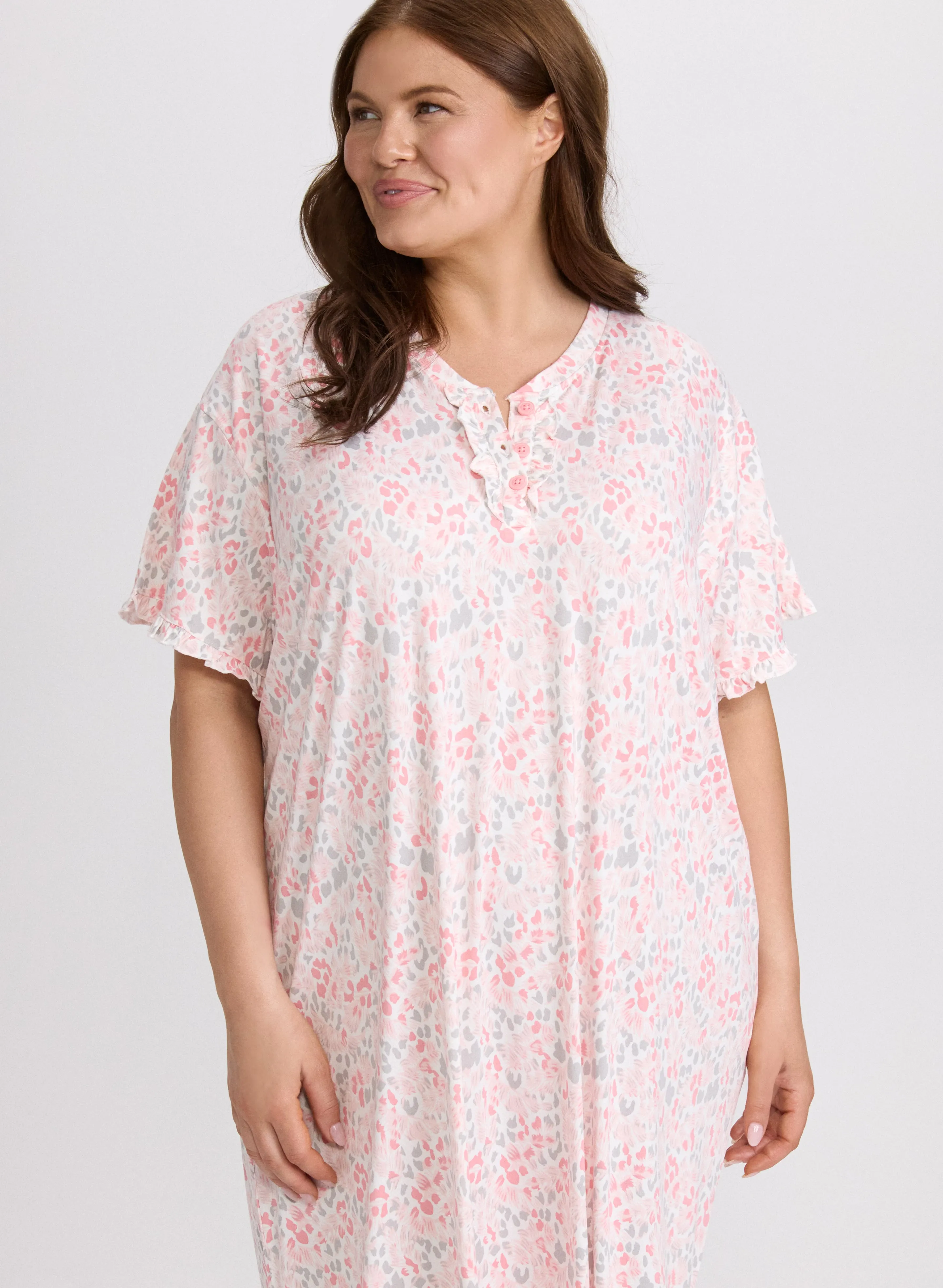 Mixed Animal Print Nightgown sold by Laura product image thumbnail 4