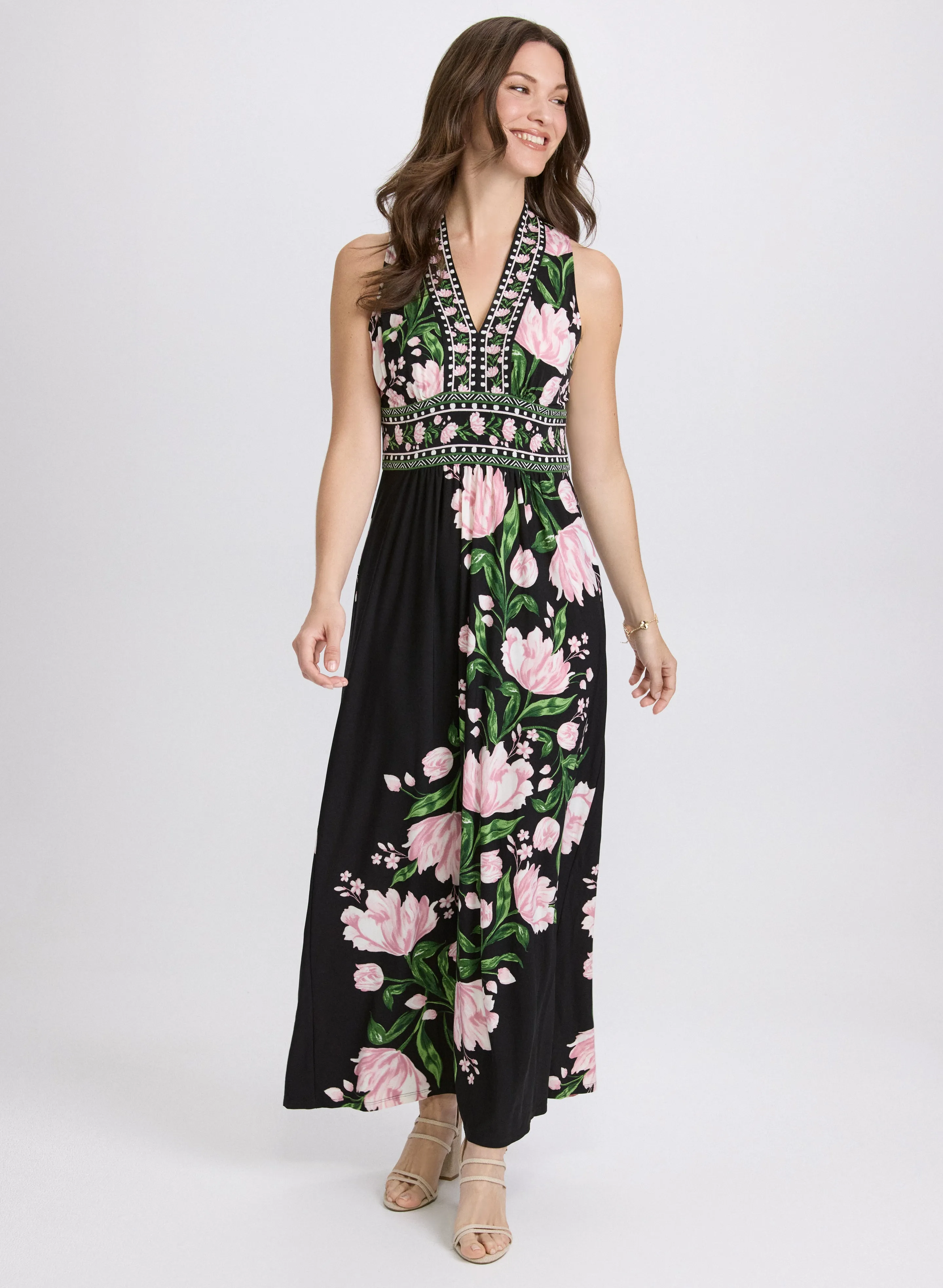 Floral V-Neck Dress sold by Laura