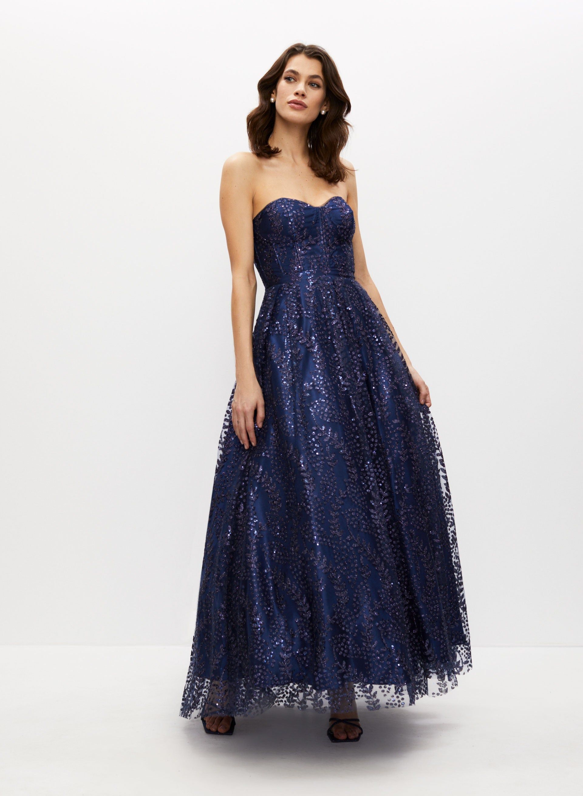 Strapless Corset Detail Ball Gown sold by Laura