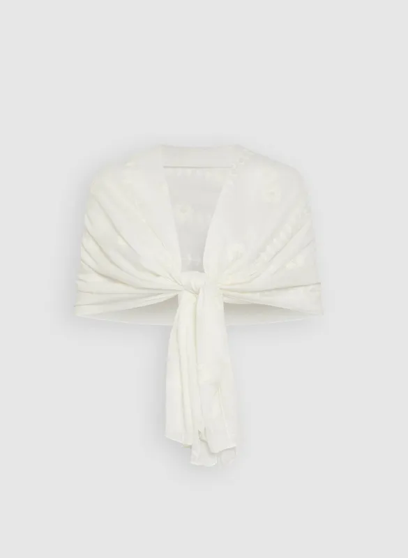 Lightweight Embroidered Wrap sold by Laura