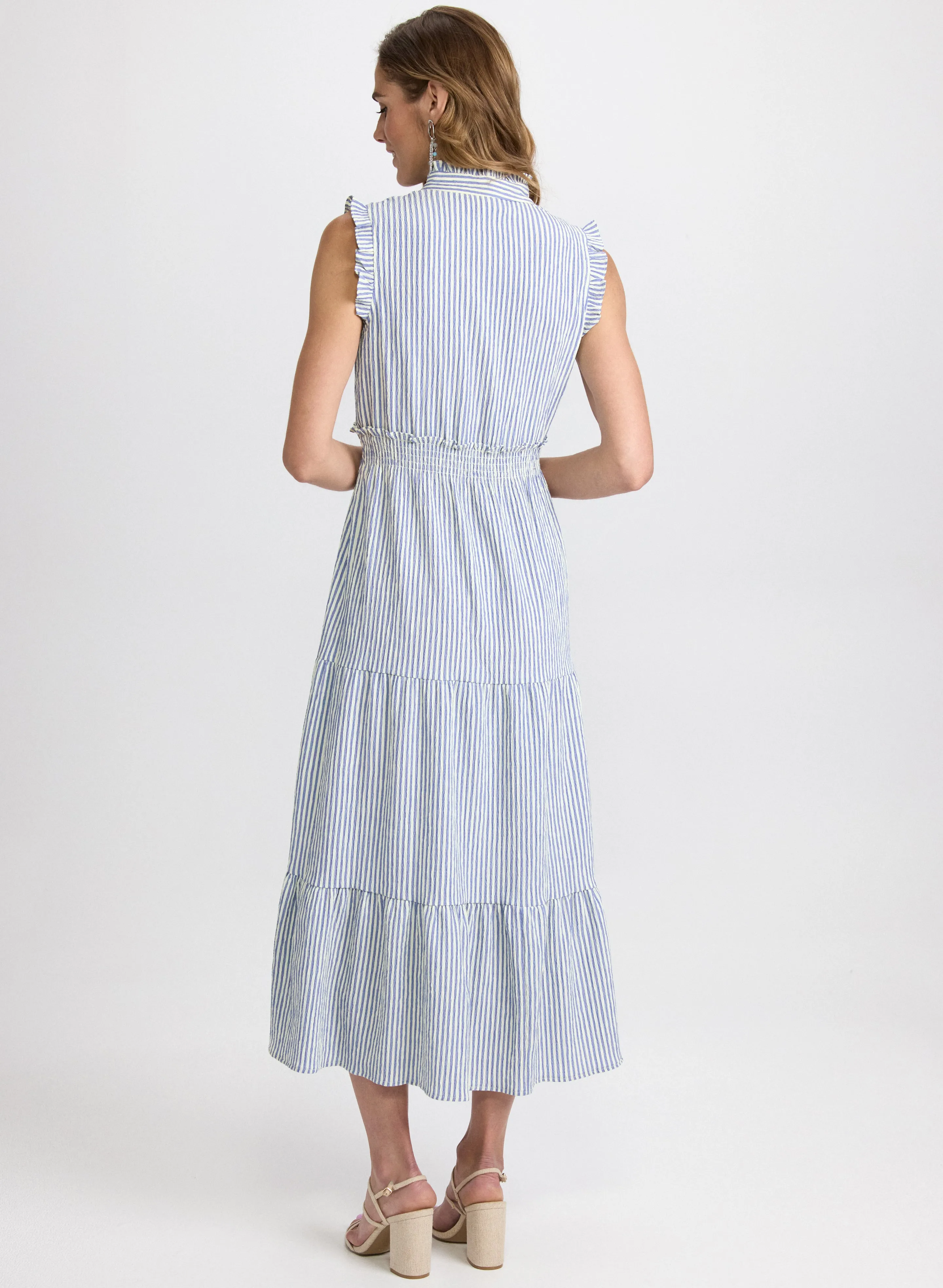 Striped Ruffle Detail Dress sold by Laura product image thumbnail 3