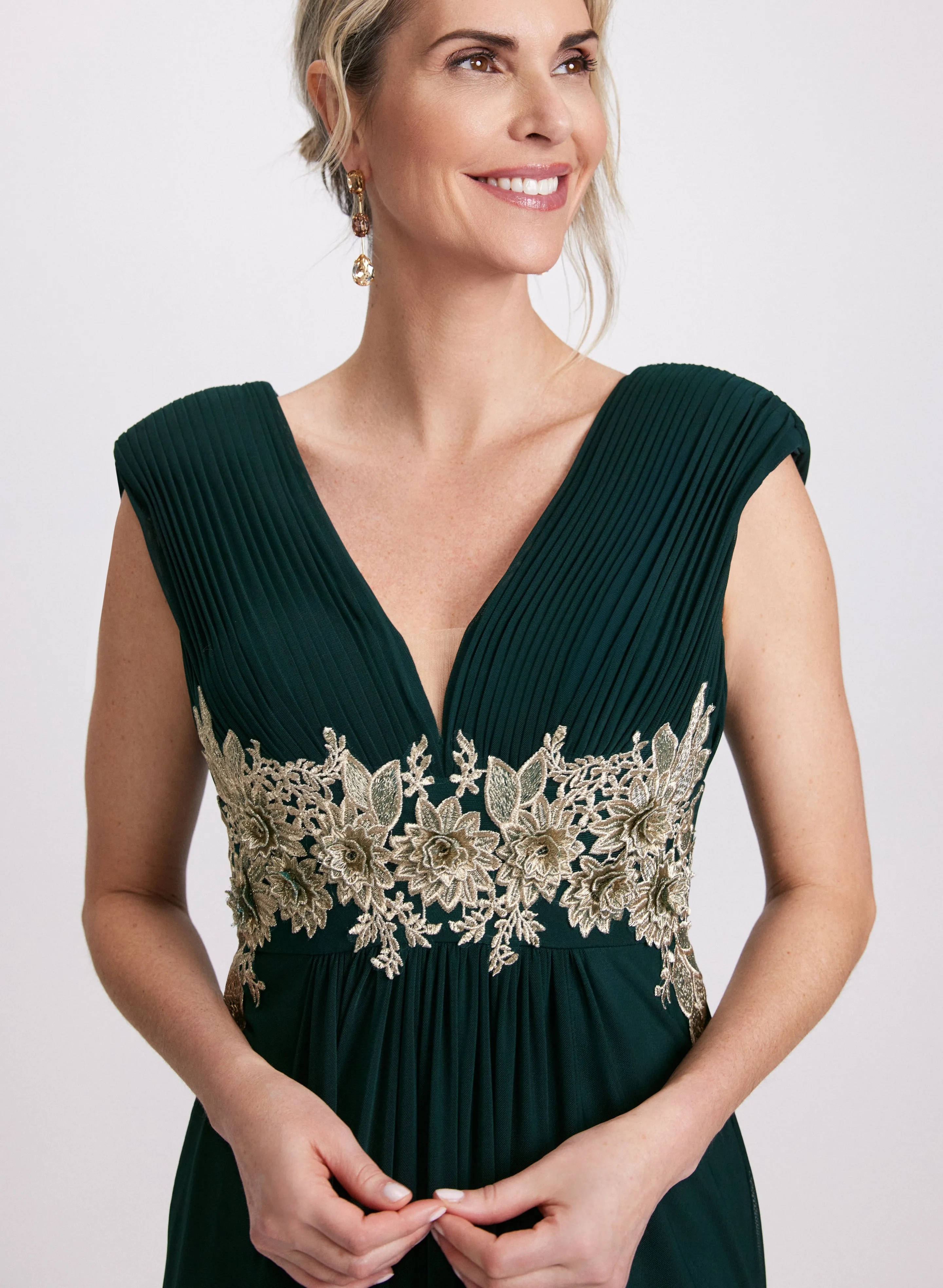 Embroidered Appliqué Maxi Dress sold by Laura product image thumbnail 5