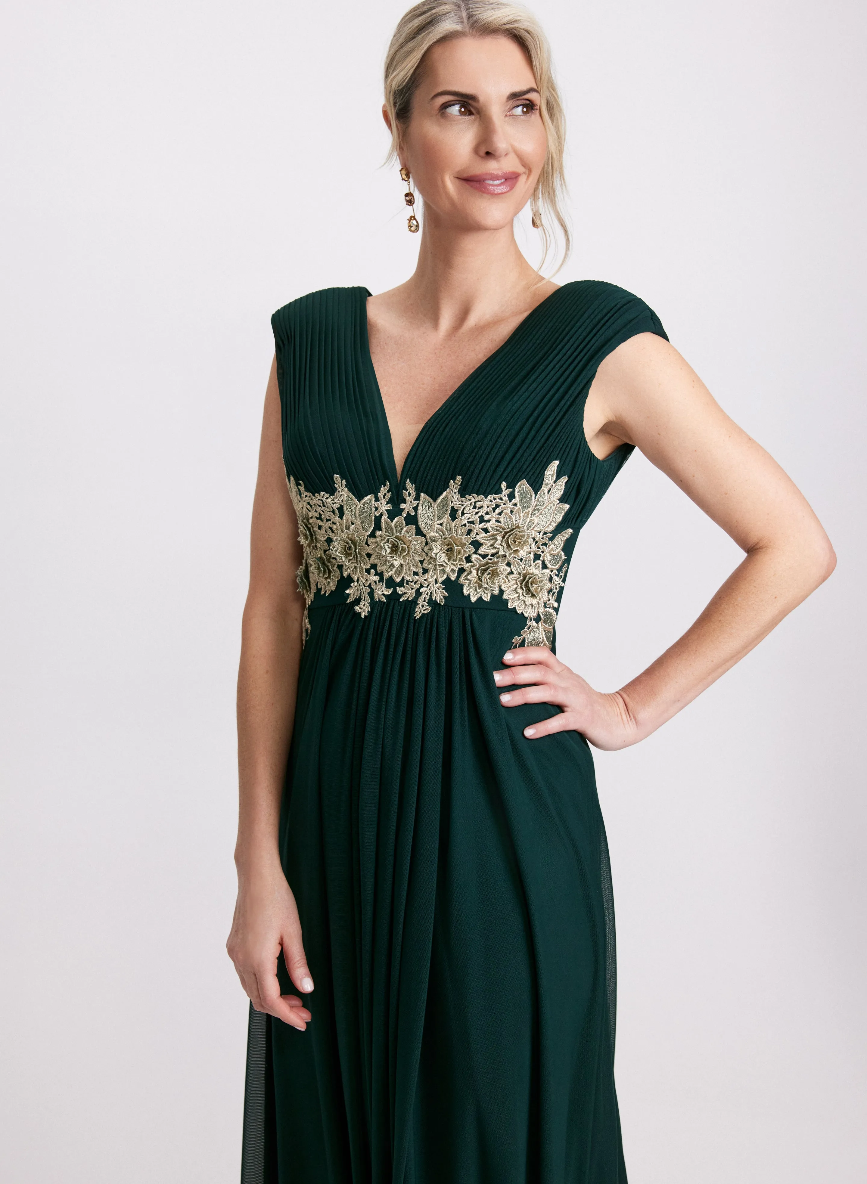 Embroidered Appliqué Maxi Dress sold by Laura product image thumbnail 4