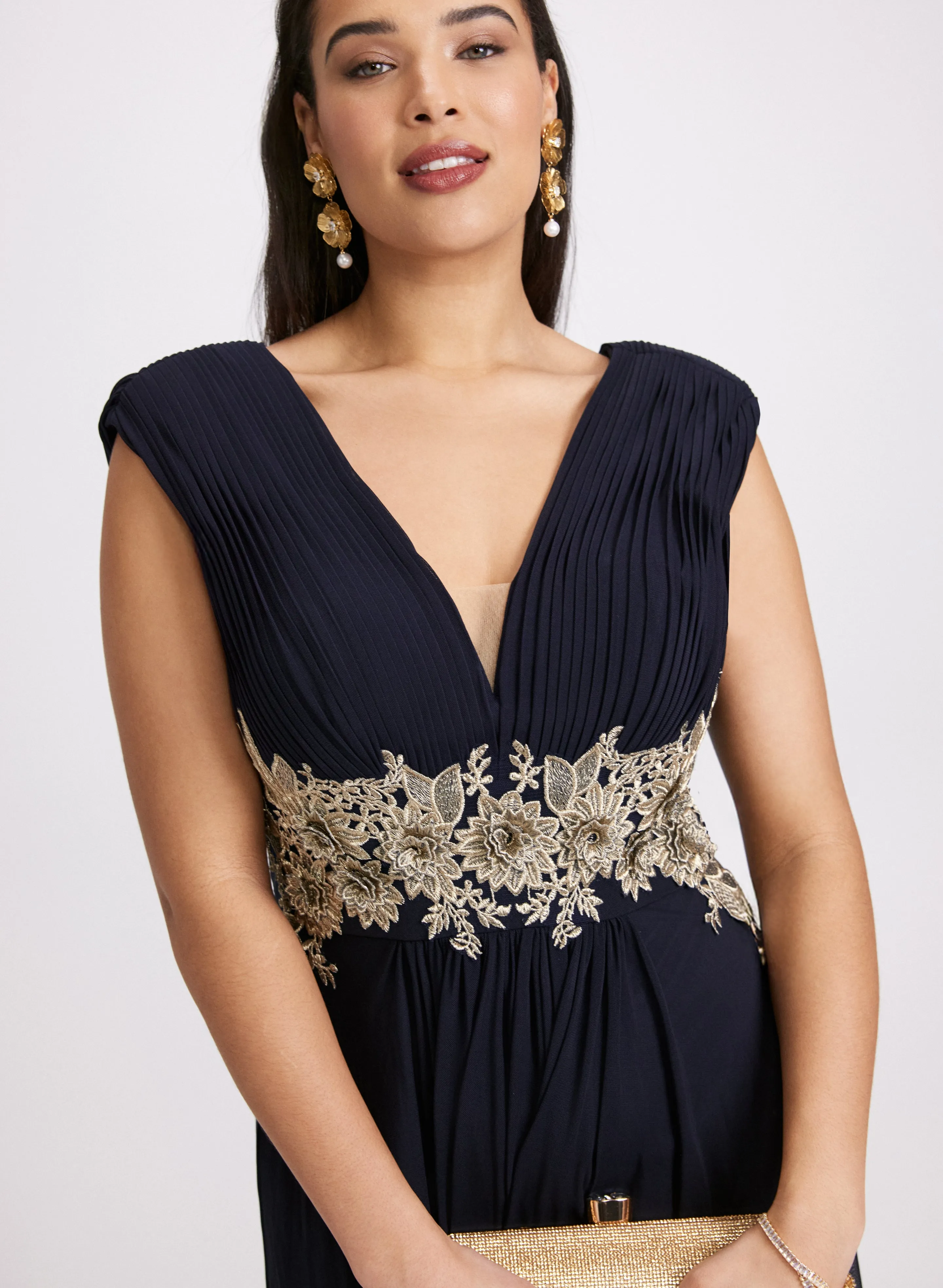 Pleated Sleeveless Dress sold by Laura product image thumbnail 3