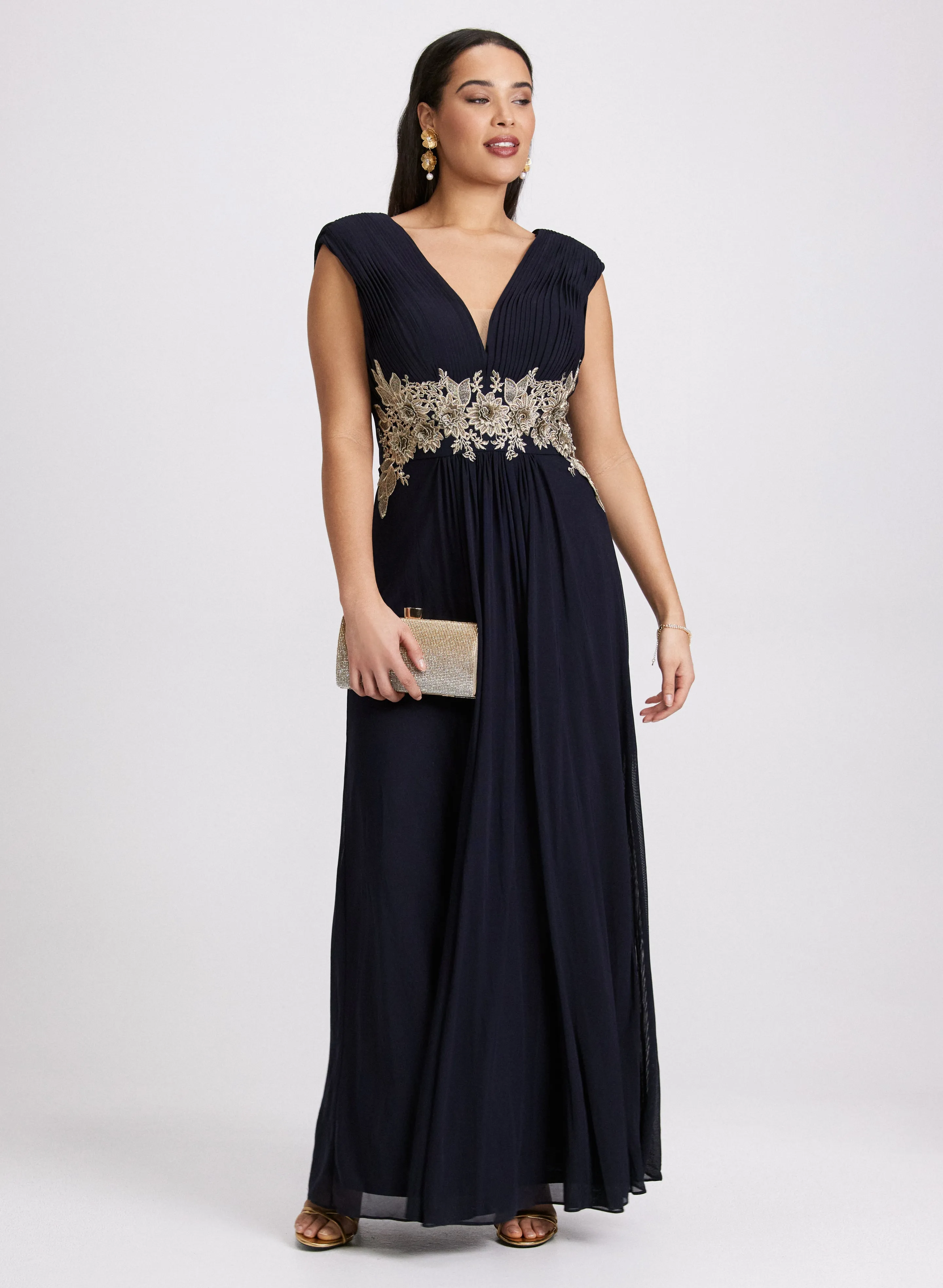 Pleated Sleeveless Dress sold by Laura