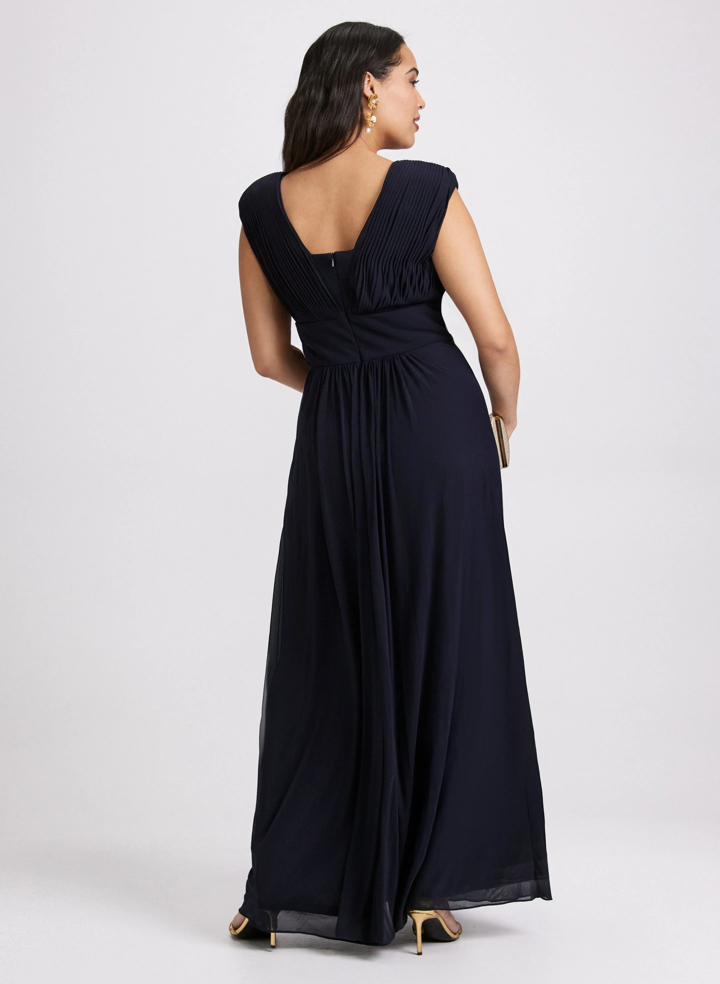 Pleated Sleeveless Dress sold by Laura product image thumbnail 4