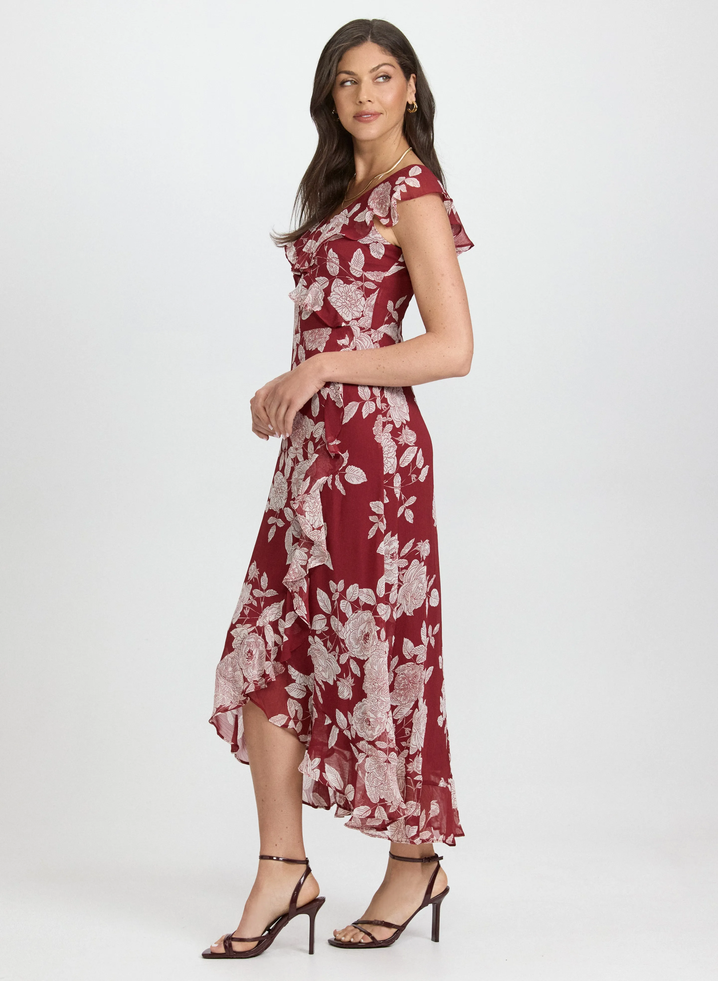 Floral Flounce Front Dress sold by Laura product image thumbnail 2