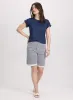 Striped Jean Shorts sold by Laura