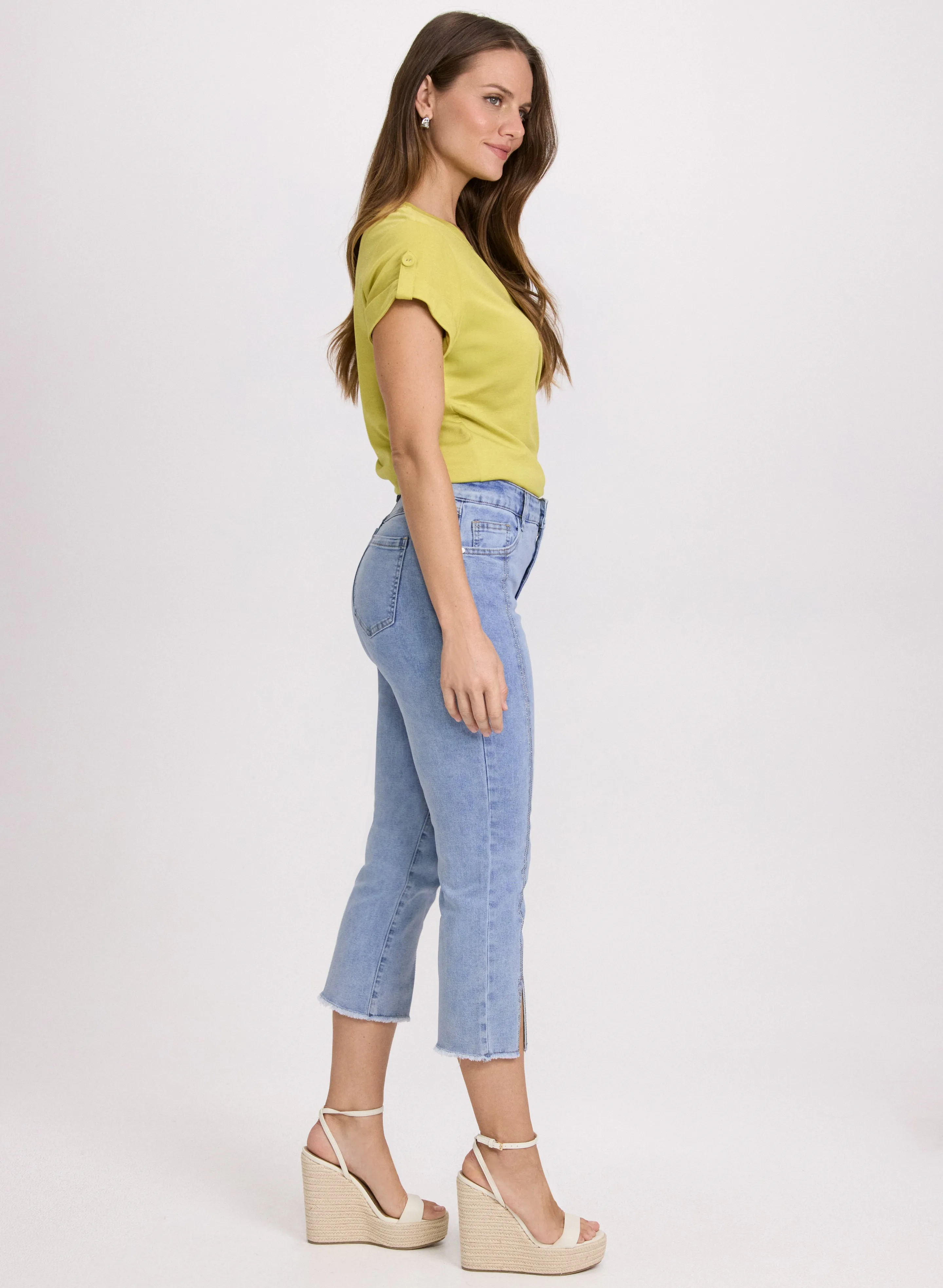 Stone Embellished Denim Capris sold by Laura product image thumbnail 2