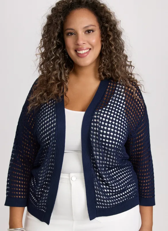 Open Knit Cardigan sold by Laura