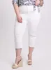 Crochet Trim Denim Capris sold by Laura
