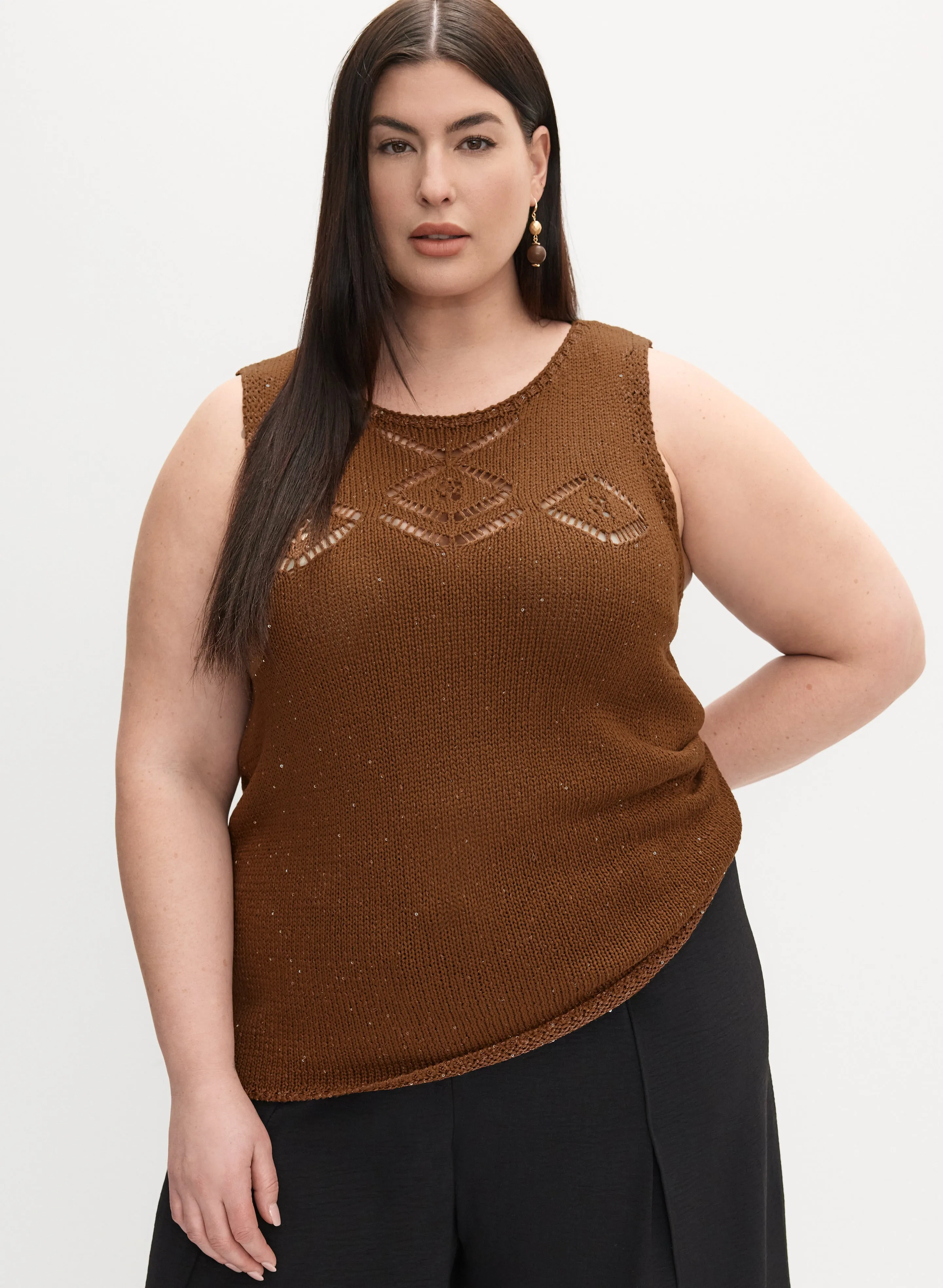 Melanie Lyne - Sleeveless Sequin Embellished Sweater sold by Laura product image thumbnail 5