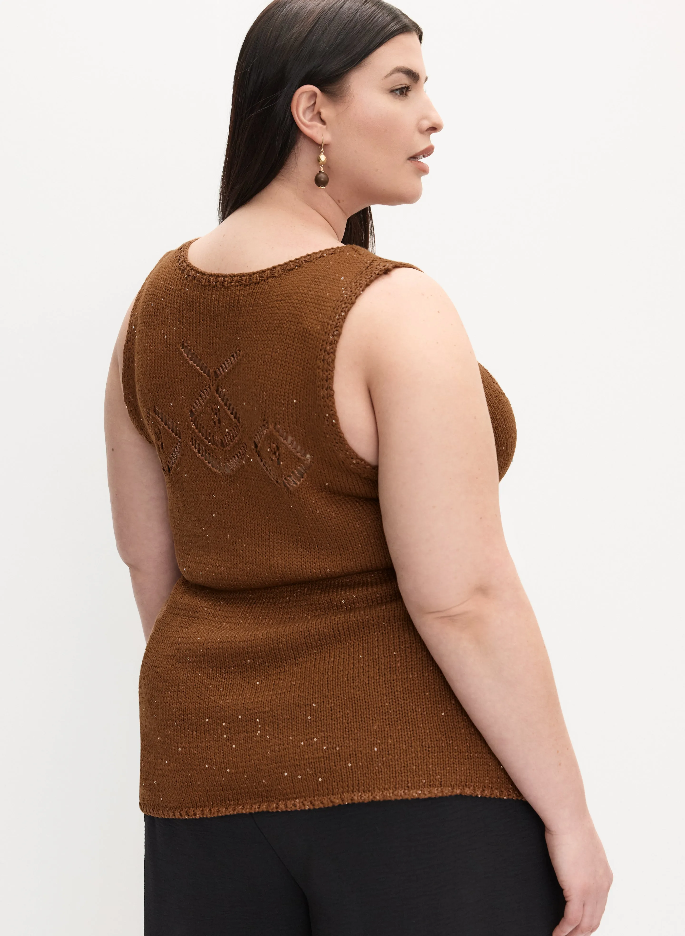 Melanie Lyne - Sleeveless Sequin Embellished Sweater sold by Laura product image thumbnail 4