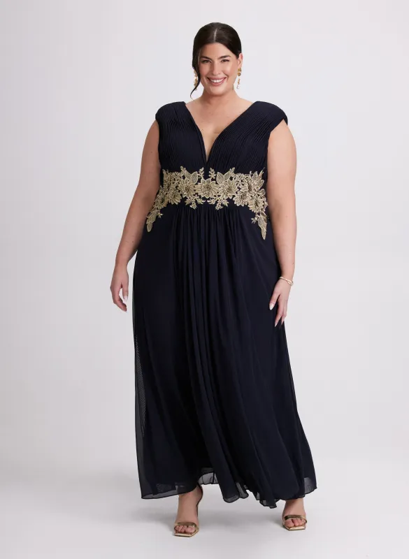 Embroidered Appliqué Dress sold by Laura