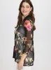 Sheer Floral Open Front Top sold by Laura