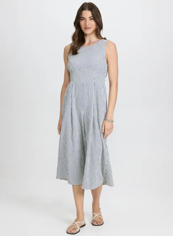 Striped Wide-Leg Jumpsuit sold by Laura