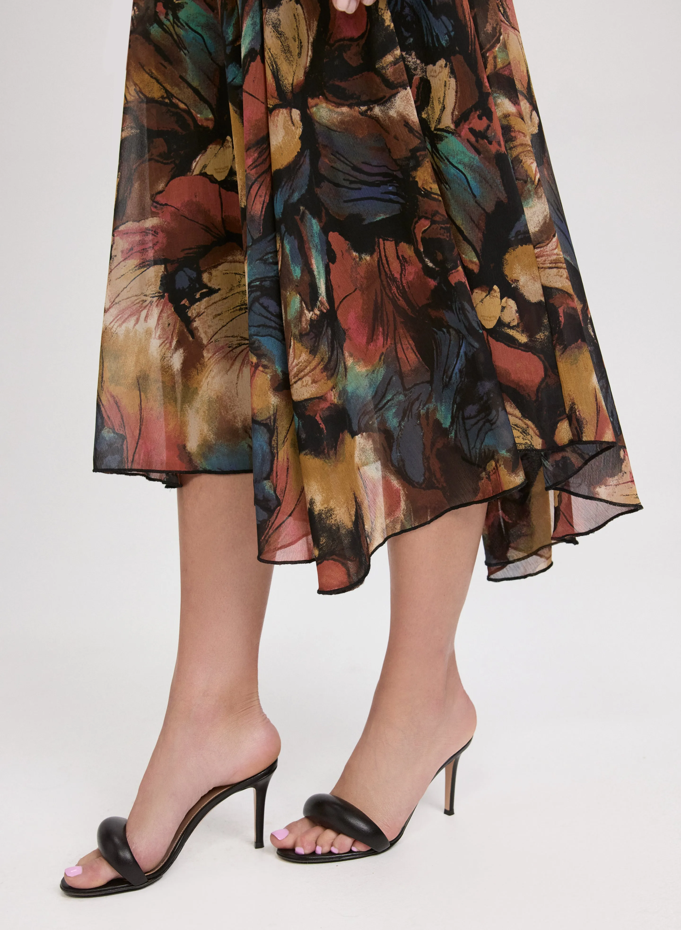 Floral Chiffon Midi Dress sold by Laura product image thumbnail 5