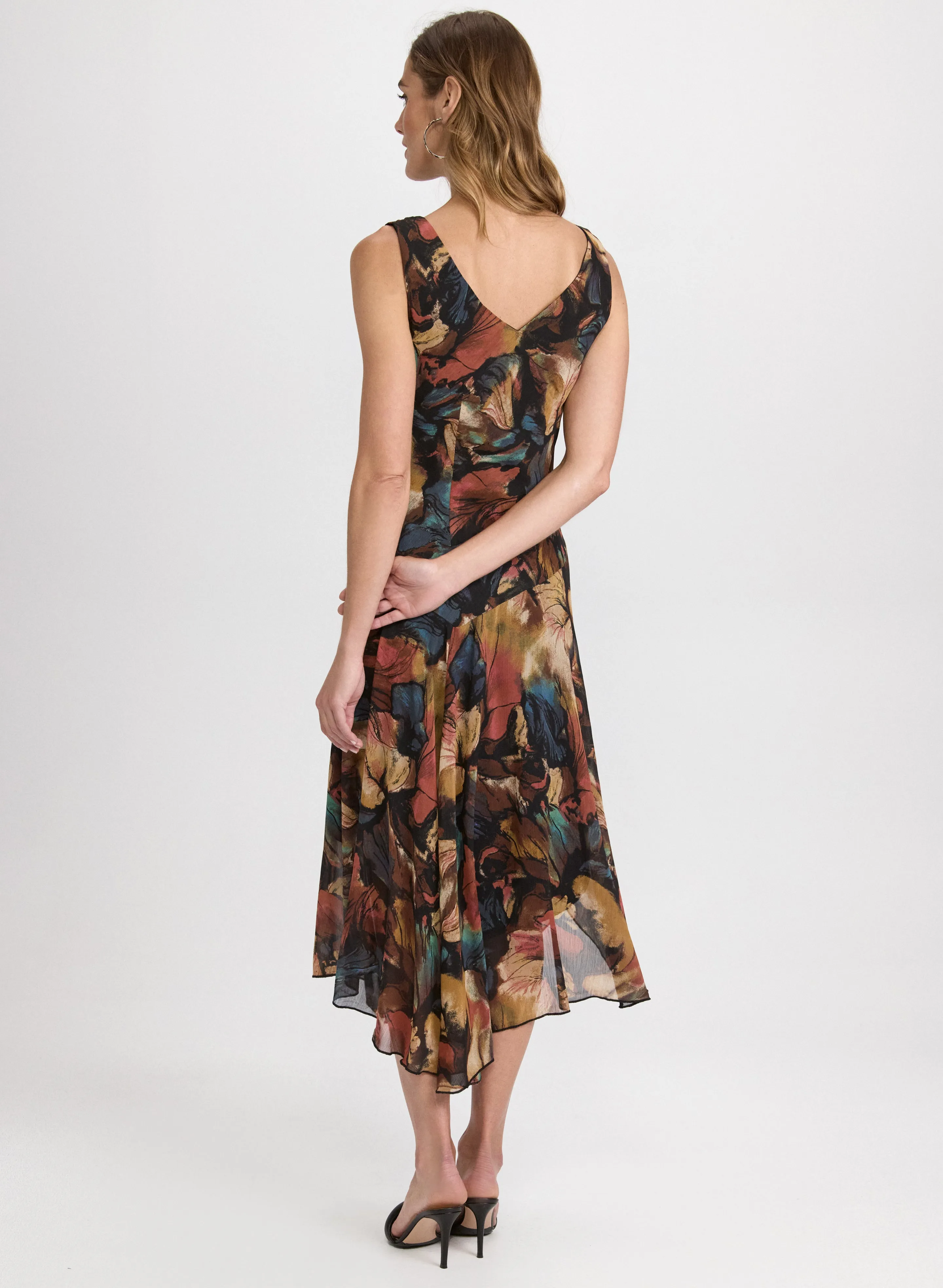 Floral Chiffon Midi Dress sold by Laura product image thumbnail 3