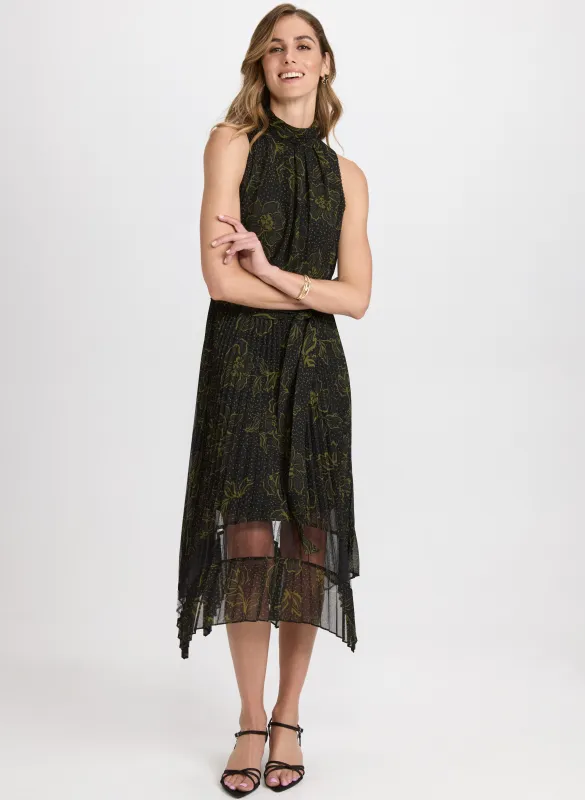 Floral Mock Neck Dress sold by Laura