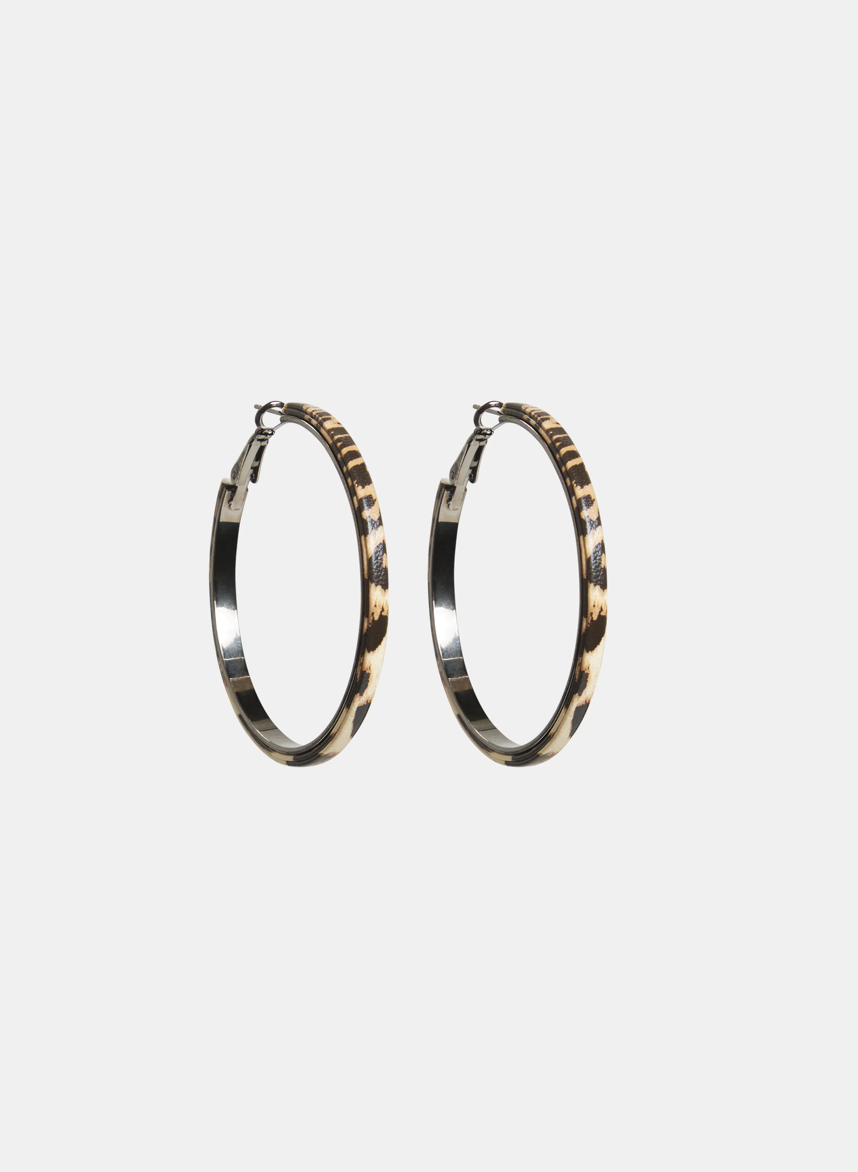 Leopard Print Hoop Earrings sold by Laura