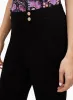 Pull-On Button Detail Pants sold by Laura
