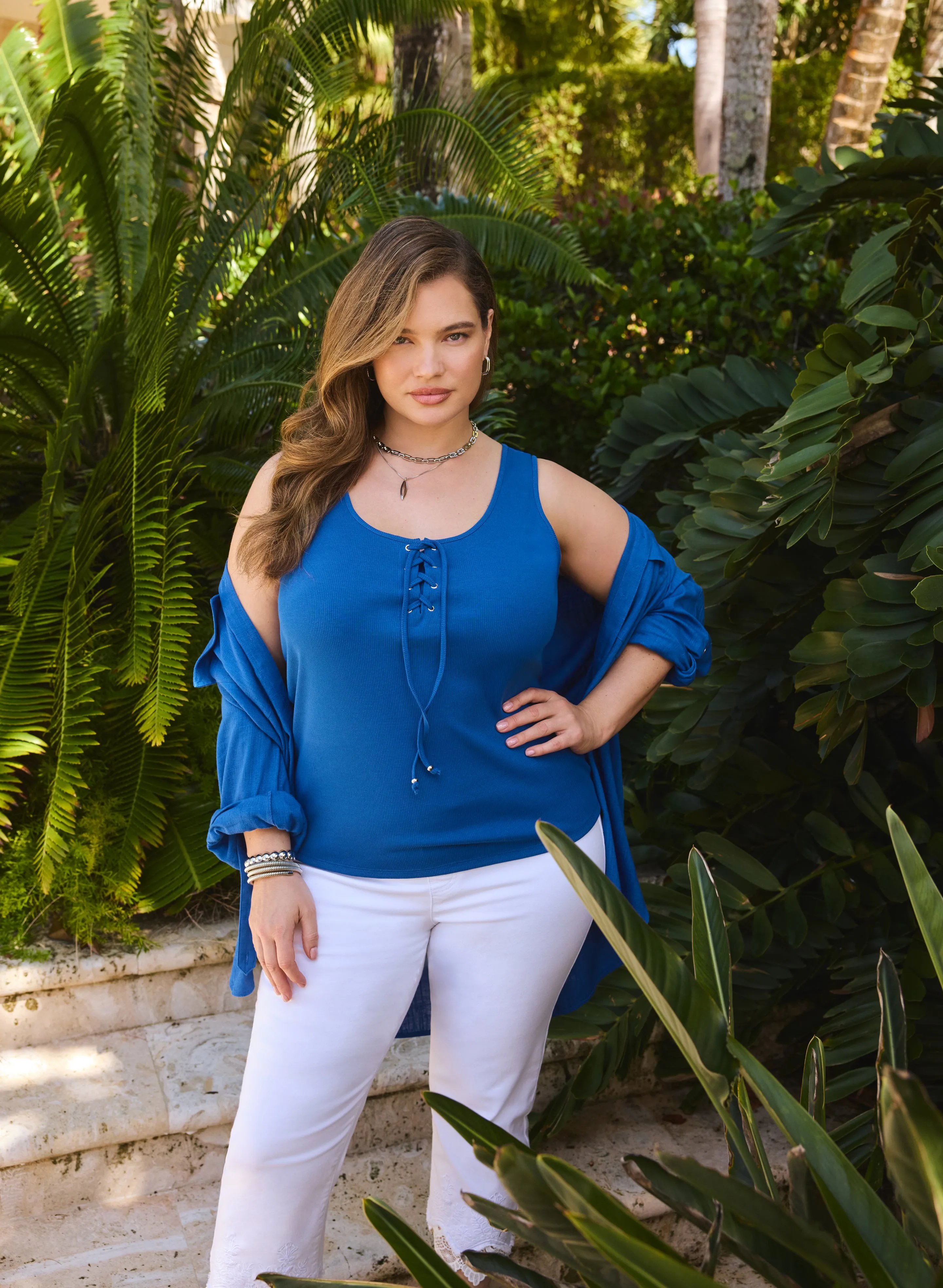 Lace Hem Denim Capris sold by Laura product image thumbnail 3