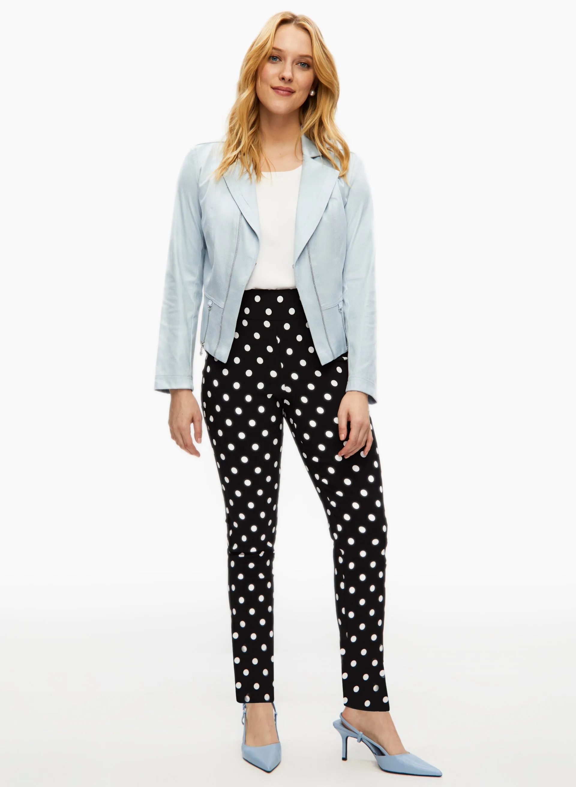 Polka Dot Print Pull-On Pants sold by Laura product image thumbnail 3