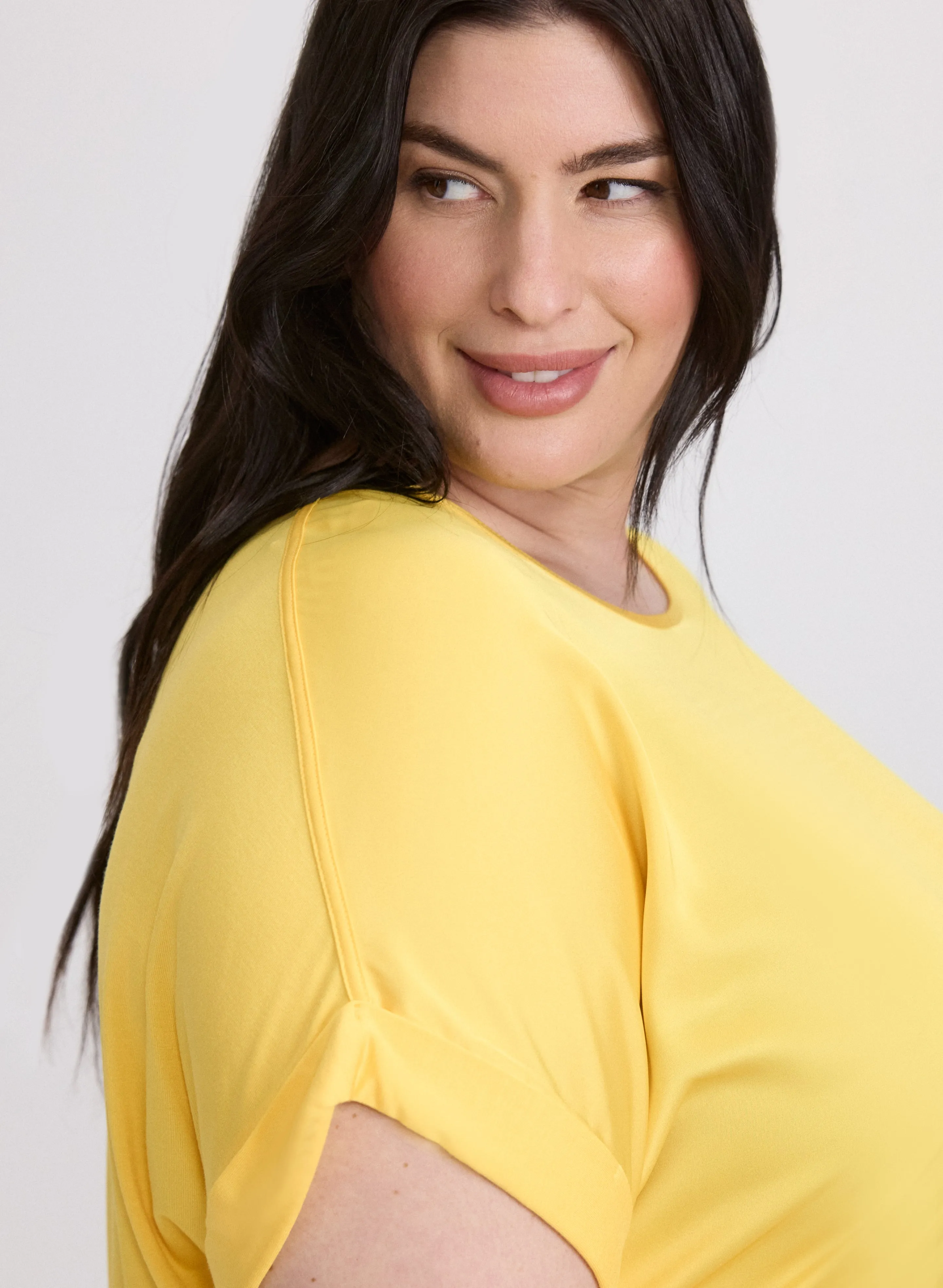 Satin Drop Shoulder Top sold by Laura product image thumbnail 5