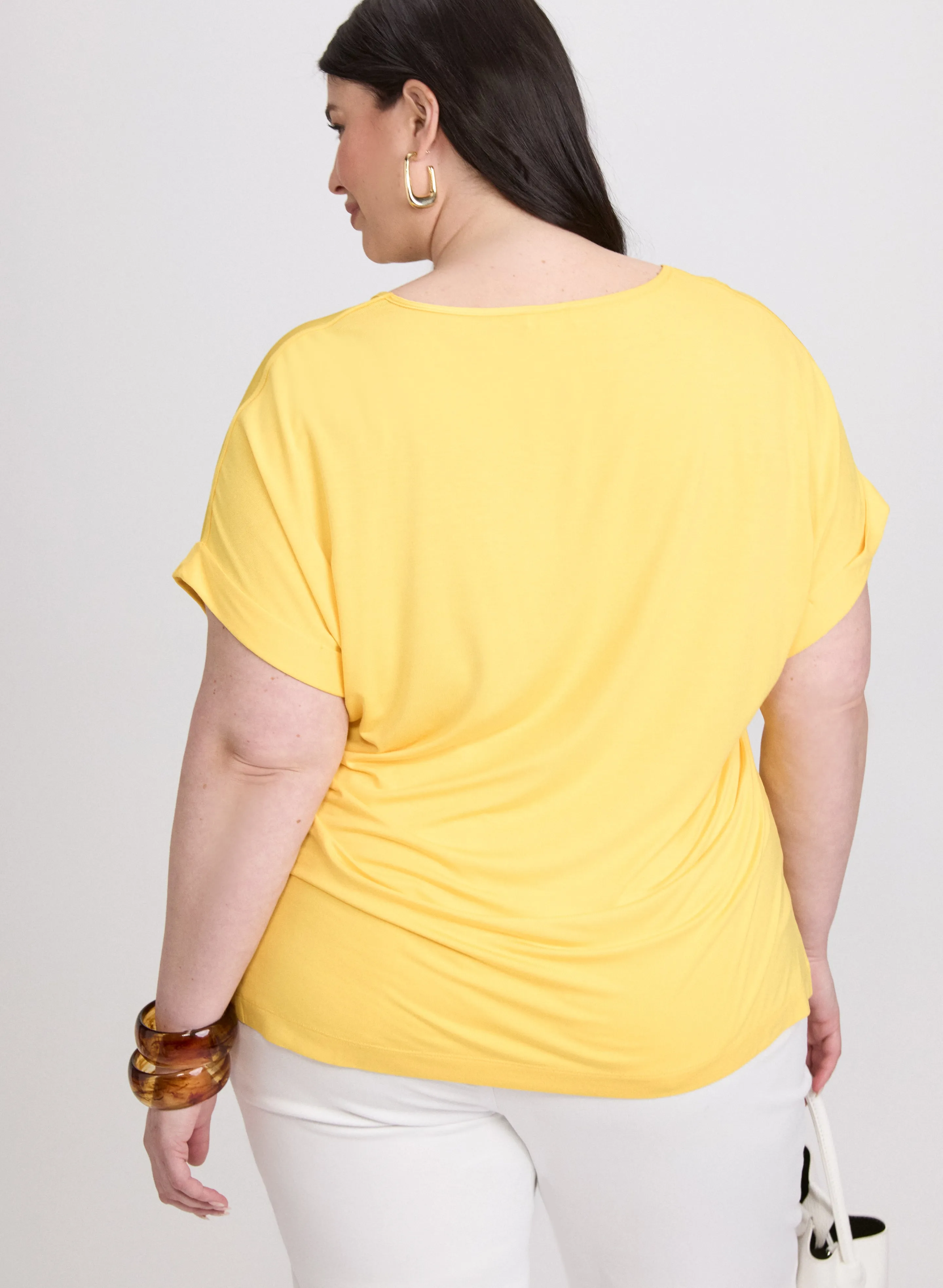 Satin Drop Shoulder Top sold by Laura product image thumbnail 4