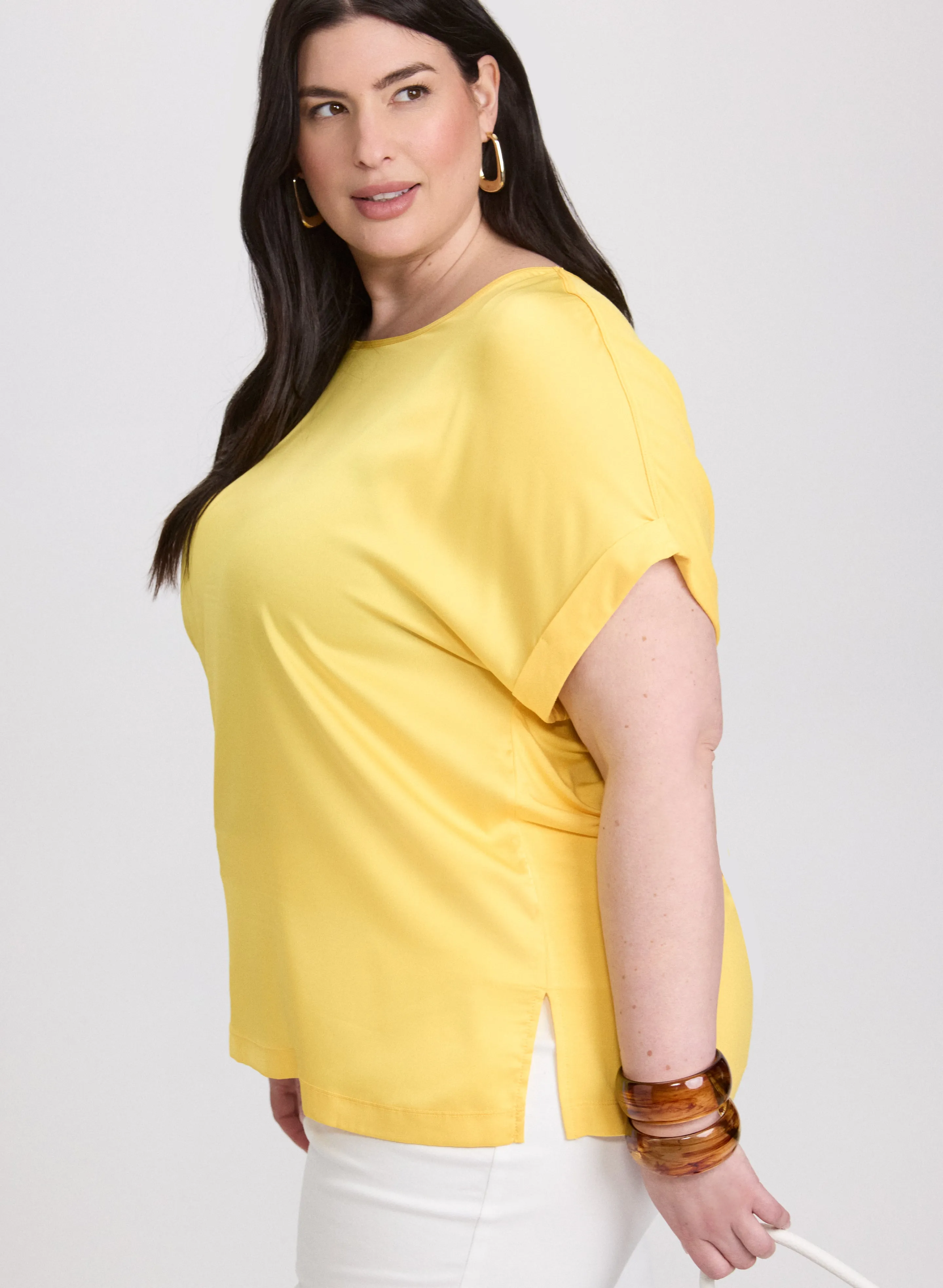 Satin Drop Shoulder Top sold by Laura product image thumbnail 2