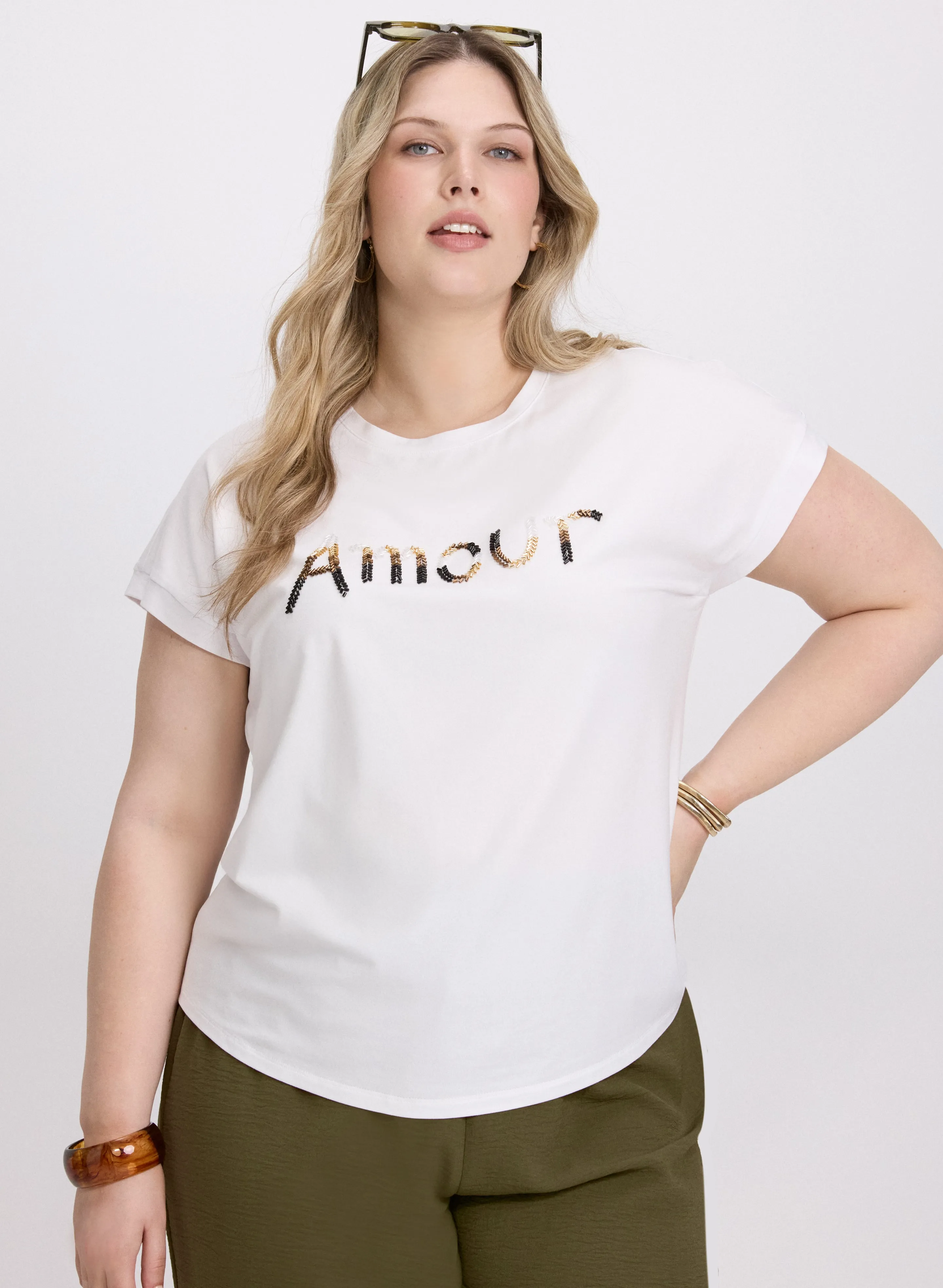 Embellished Script T-Shirt sold by Laura product image thumbnail 5