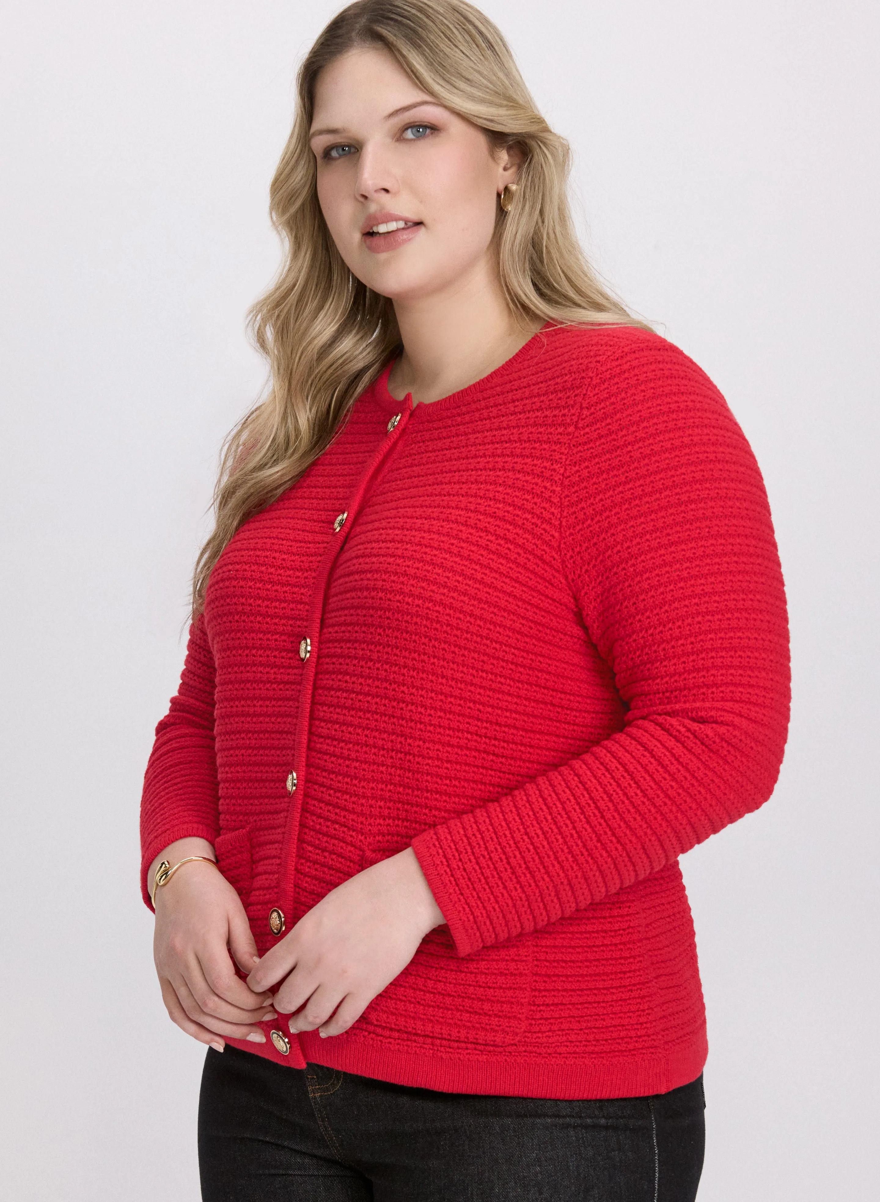 Textured Knit Cardigan sold by Laura product image thumbnail 2