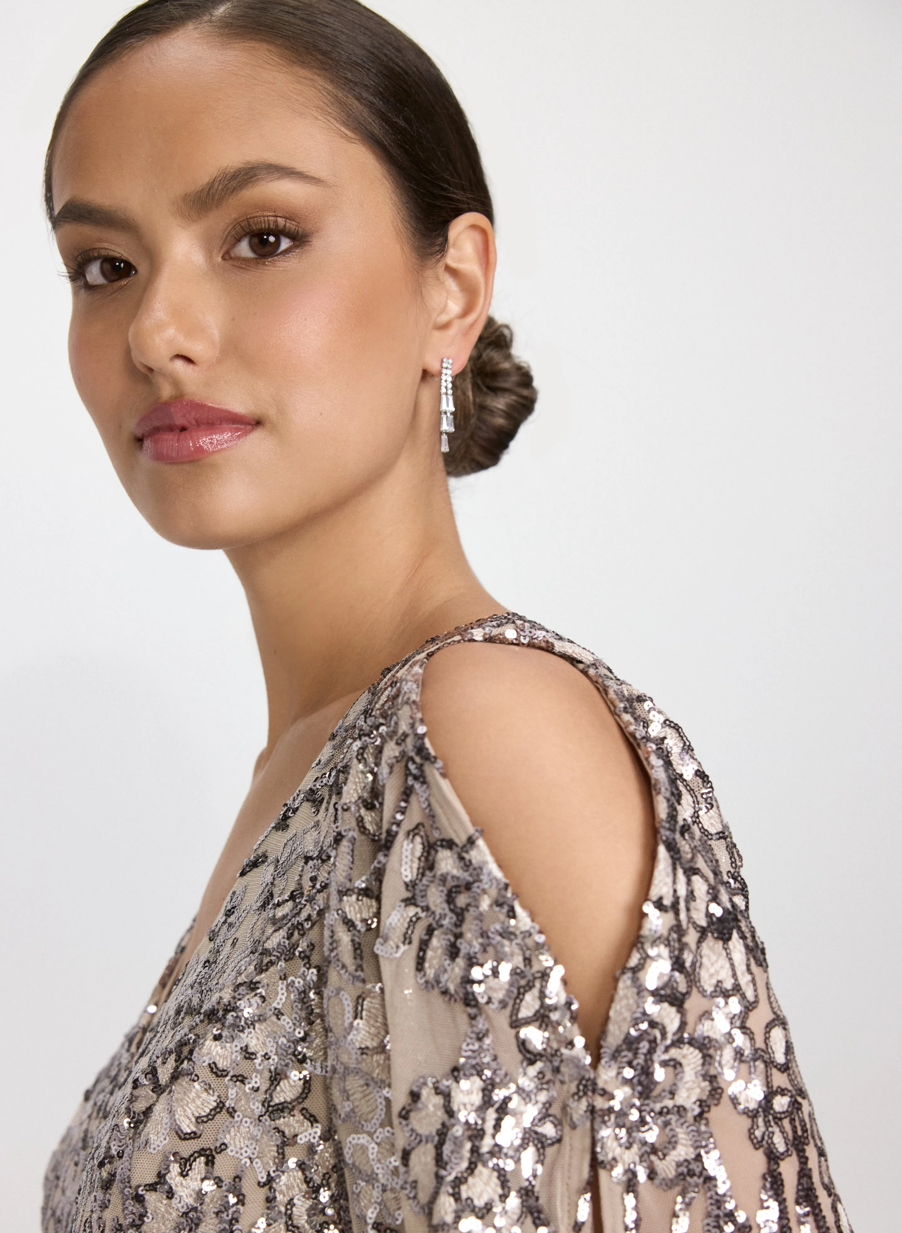 Sequined Floral Dress sold by Laura product image thumbnail 5