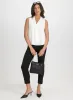 Lace-Through Tie-Neck Blouse sold by Laura