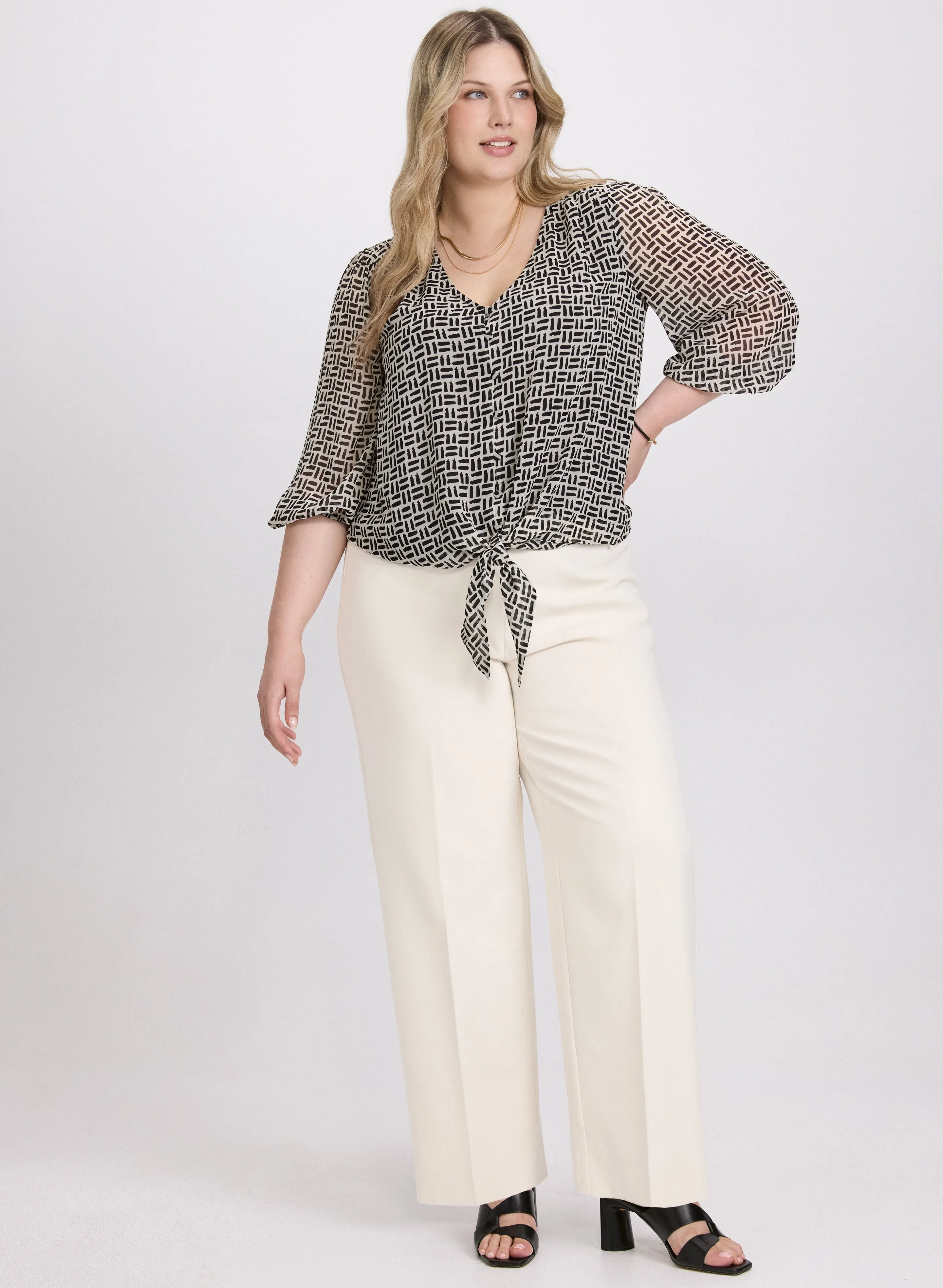 Geometric Chiffon Blouse sold by Laura product image thumbnail 4