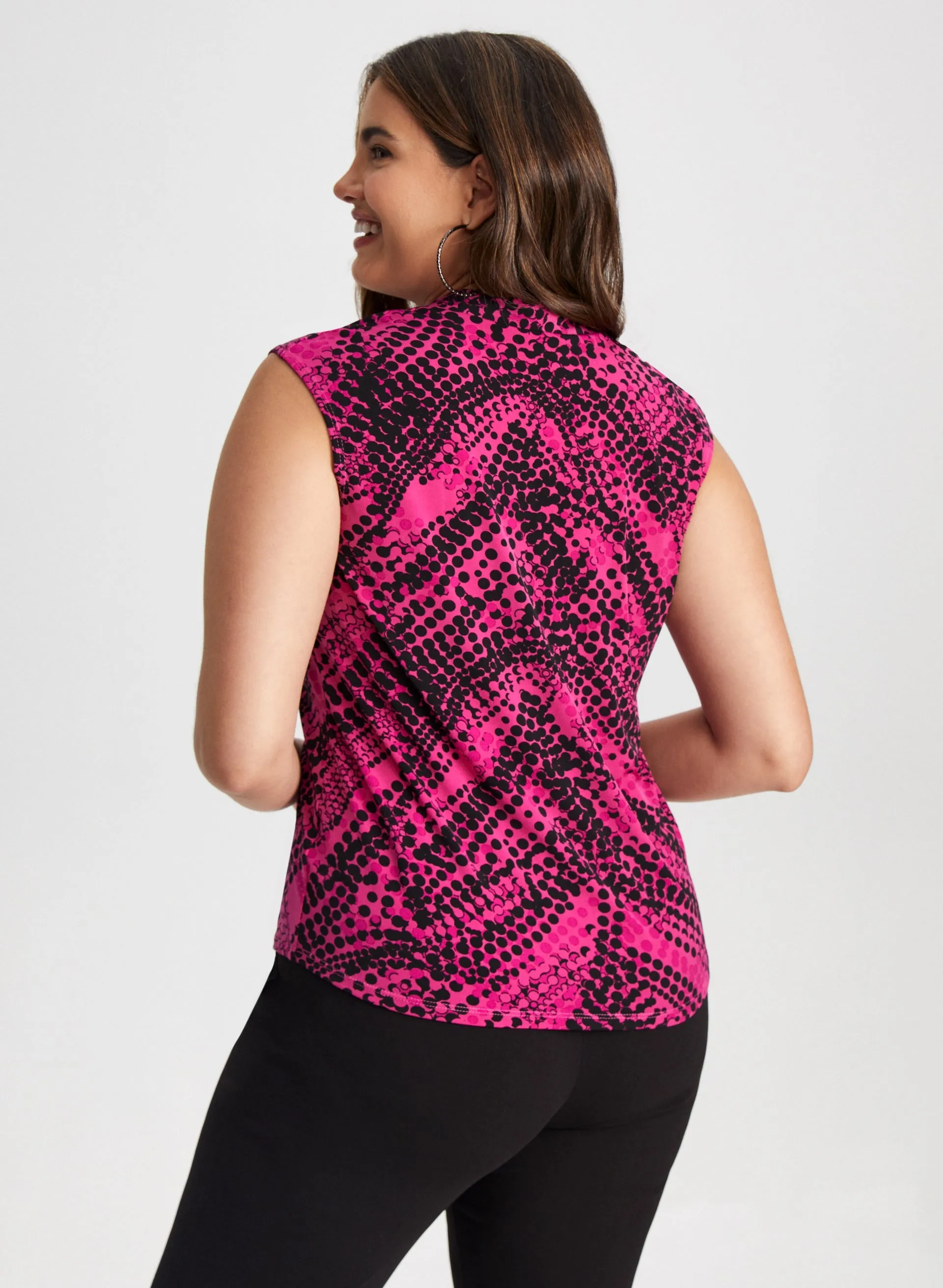 V-Neck Polka Dot Print Top sold by Laura product image thumbnail 4