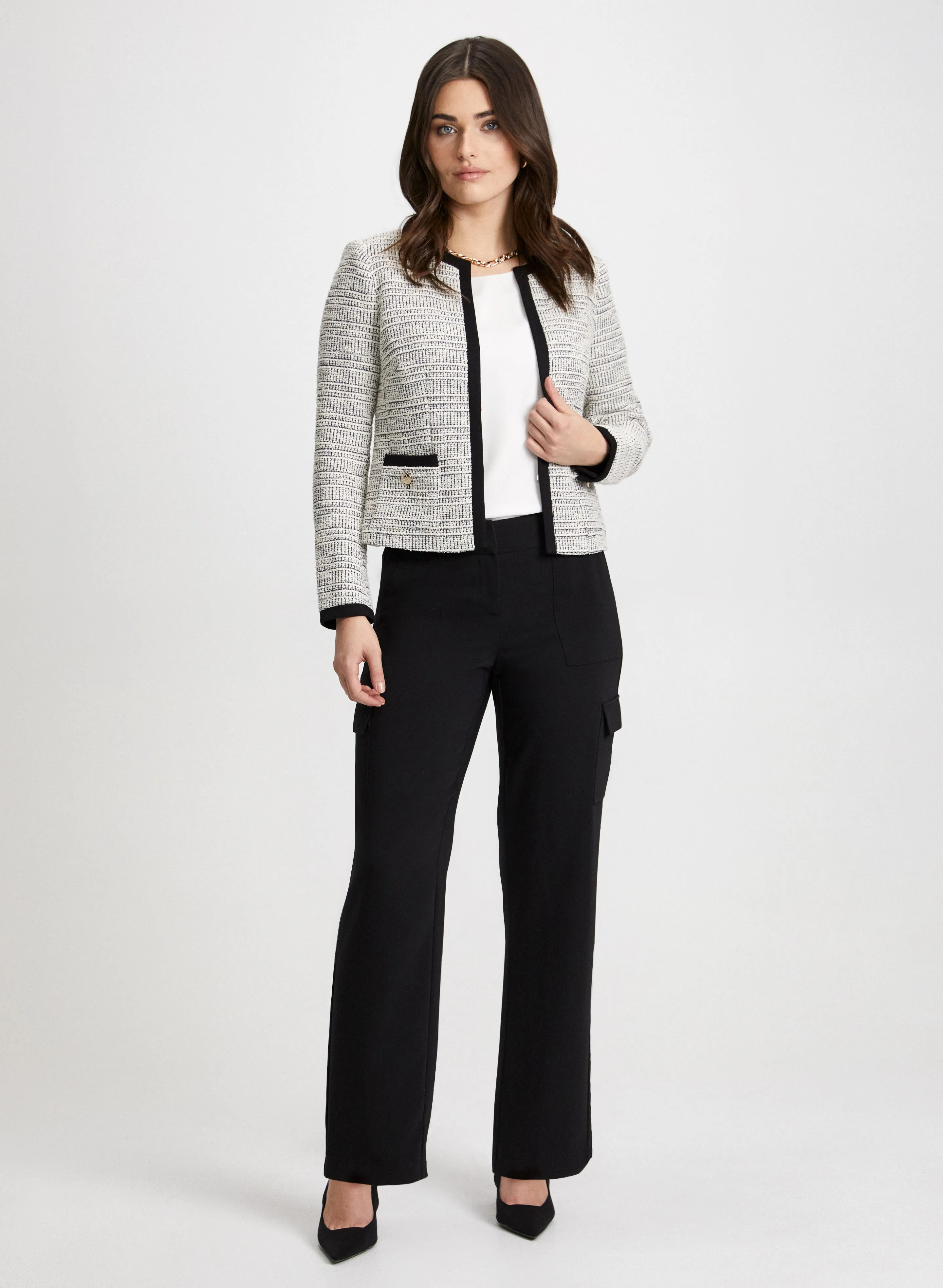 Bouclé Jacket & Cargo Pants sold by Laura