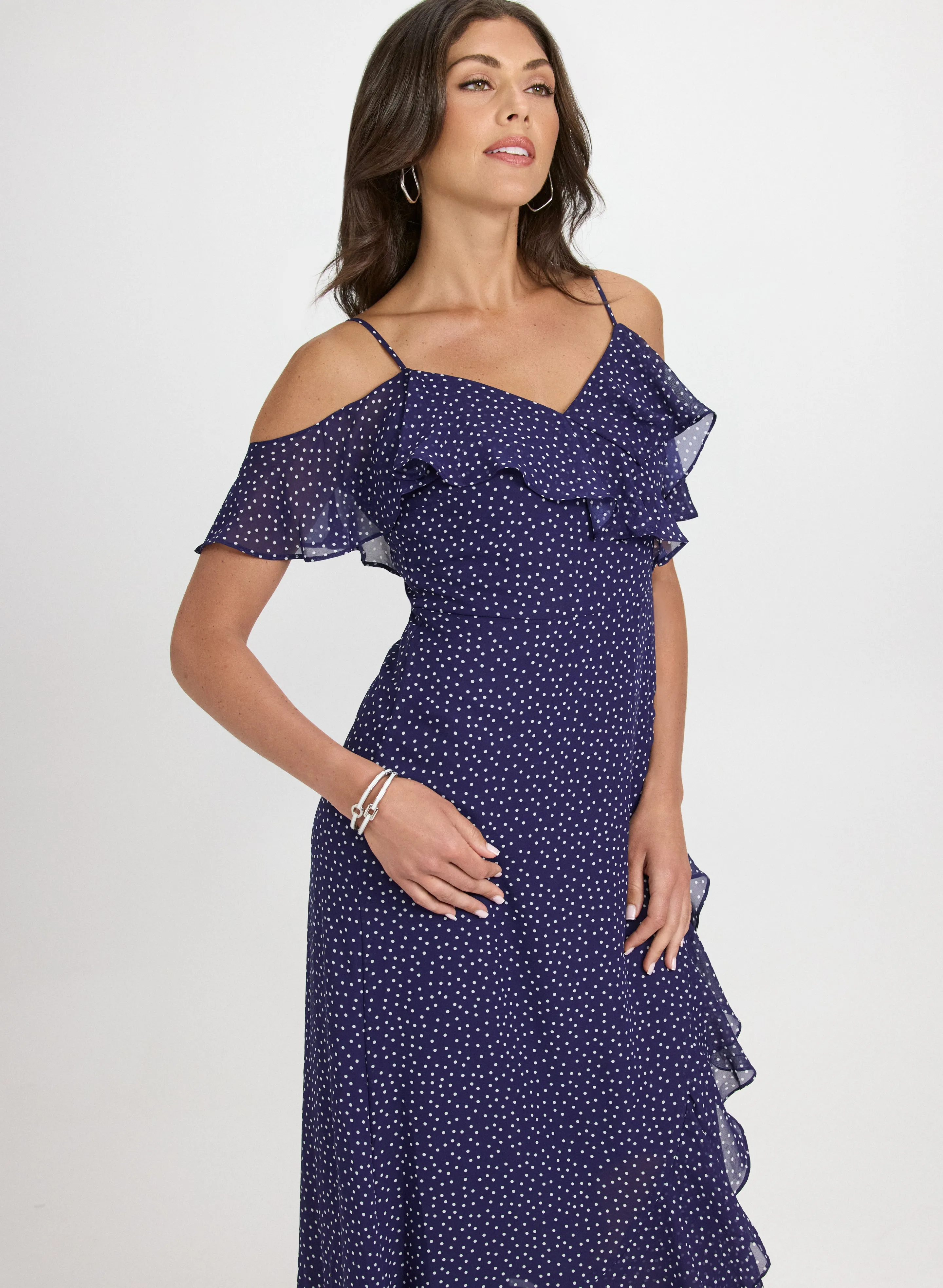 Polka Dot Chiffon Dress sold by Laura product image thumbnail 4