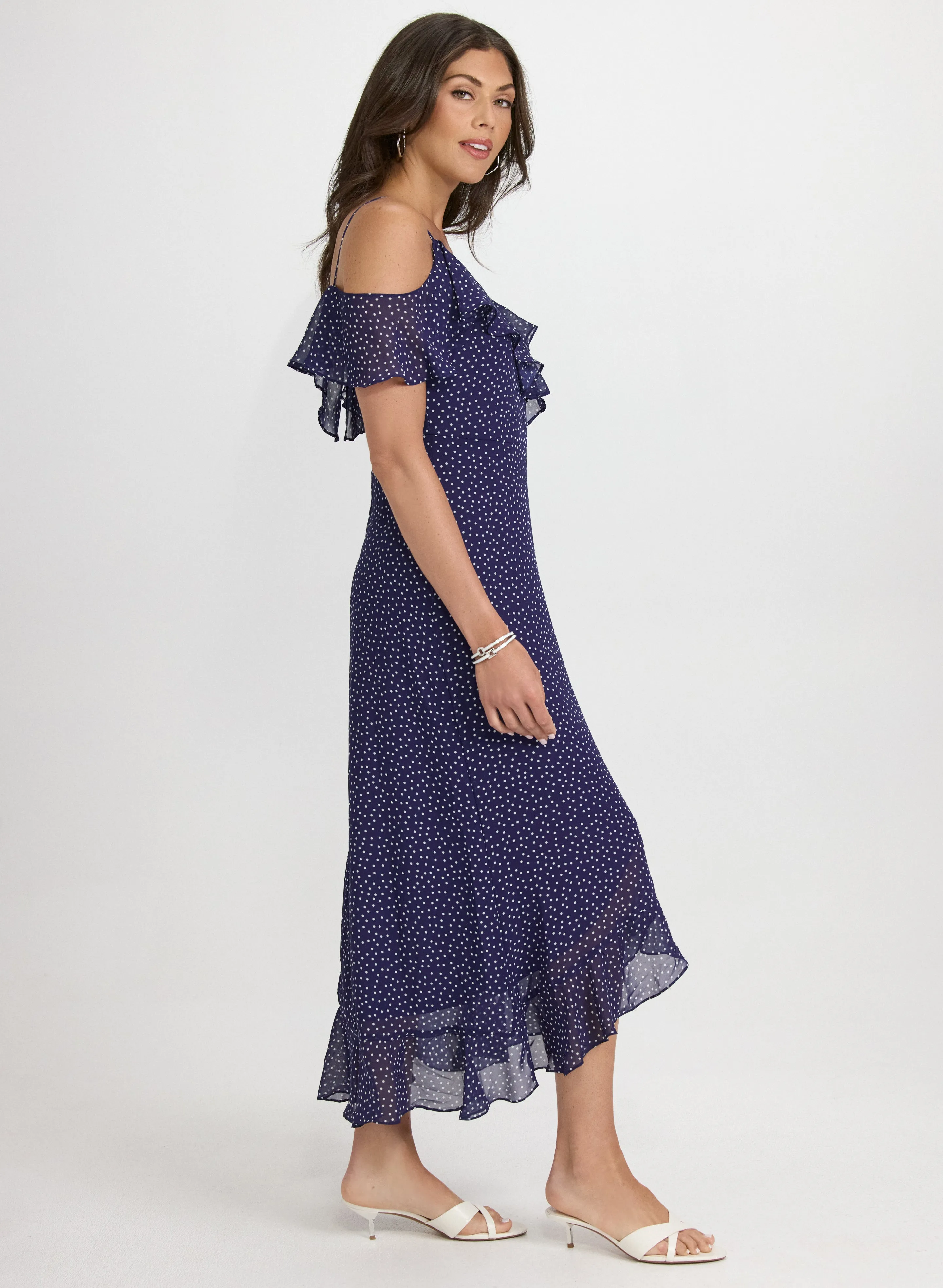 Polka Dot Chiffon Dress sold by Laura product image thumbnail 2