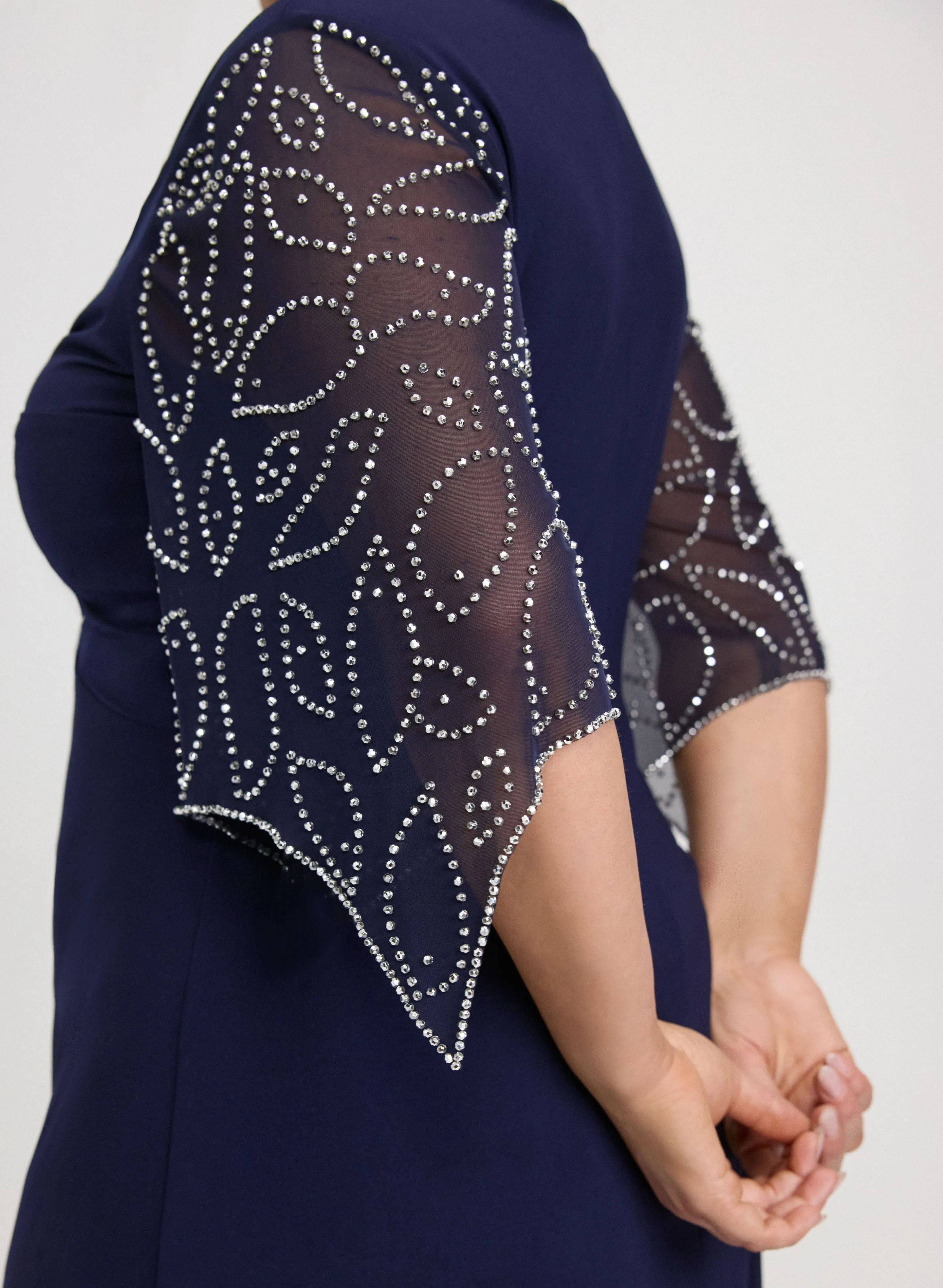 Embellished Flare Sleeve Dress sold by Laura product image thumbnail 3