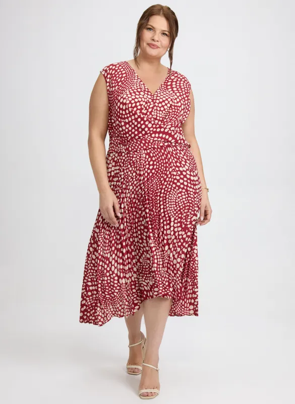 Polka Dot Plissé Dress sold by Laura