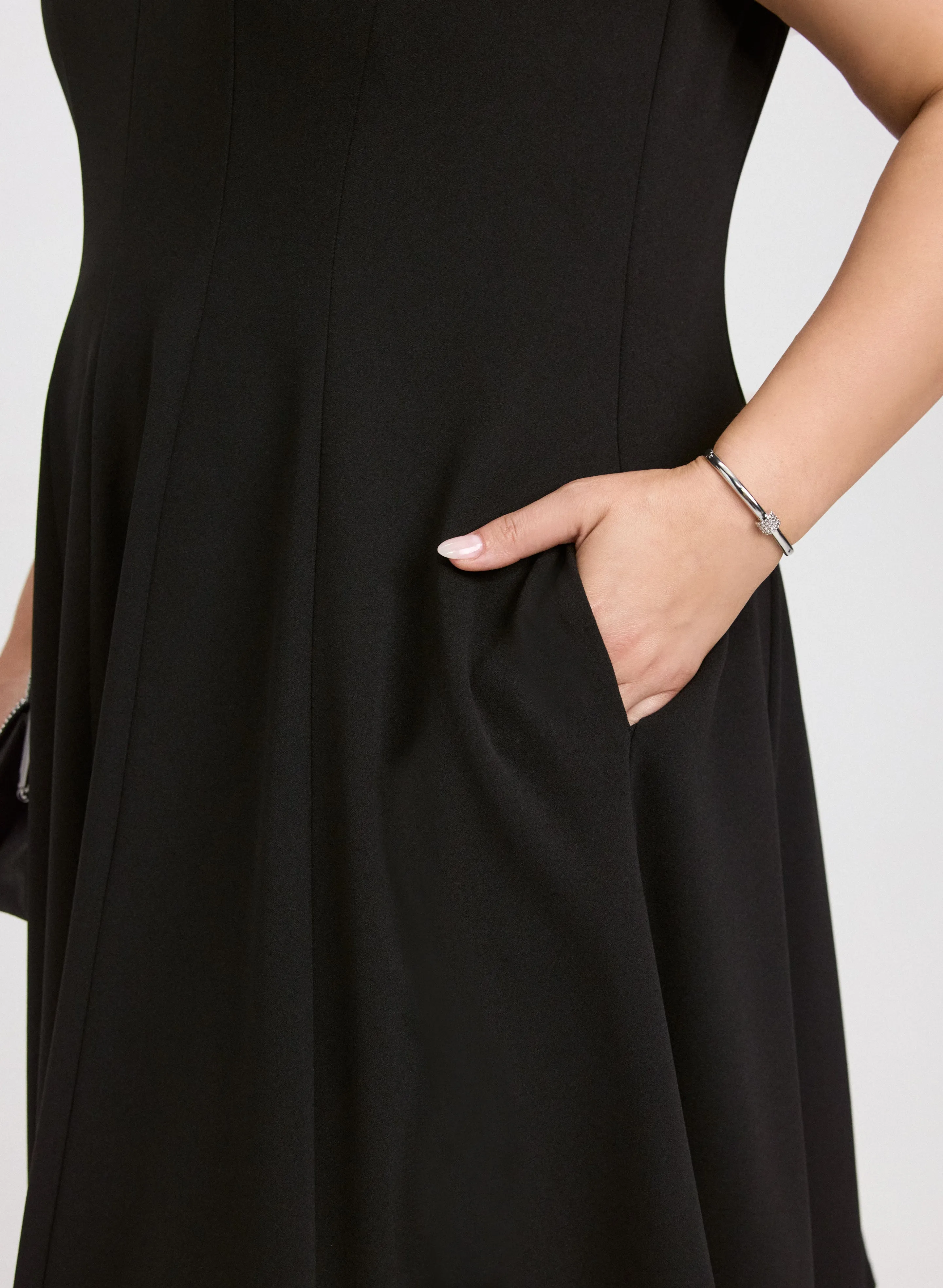 Scuba Crepe A-Line Dress sold by Laura product image thumbnail 5