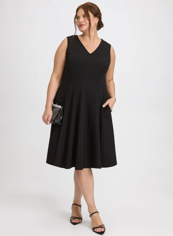 Scuba Crepe A-Line Dress sold by Laura