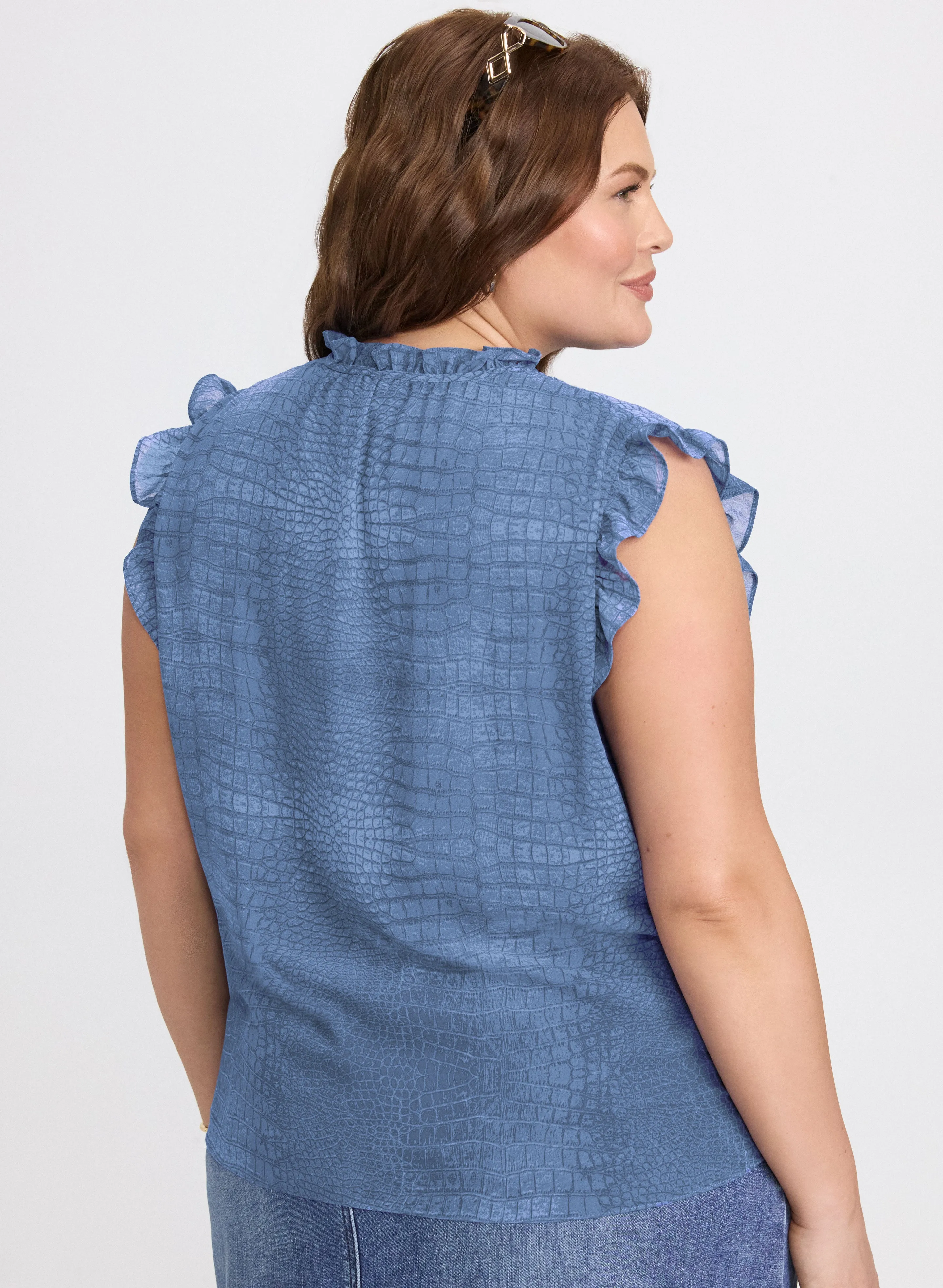 Snake Print Chiffon Blouse sold by Laura product image thumbnail 4