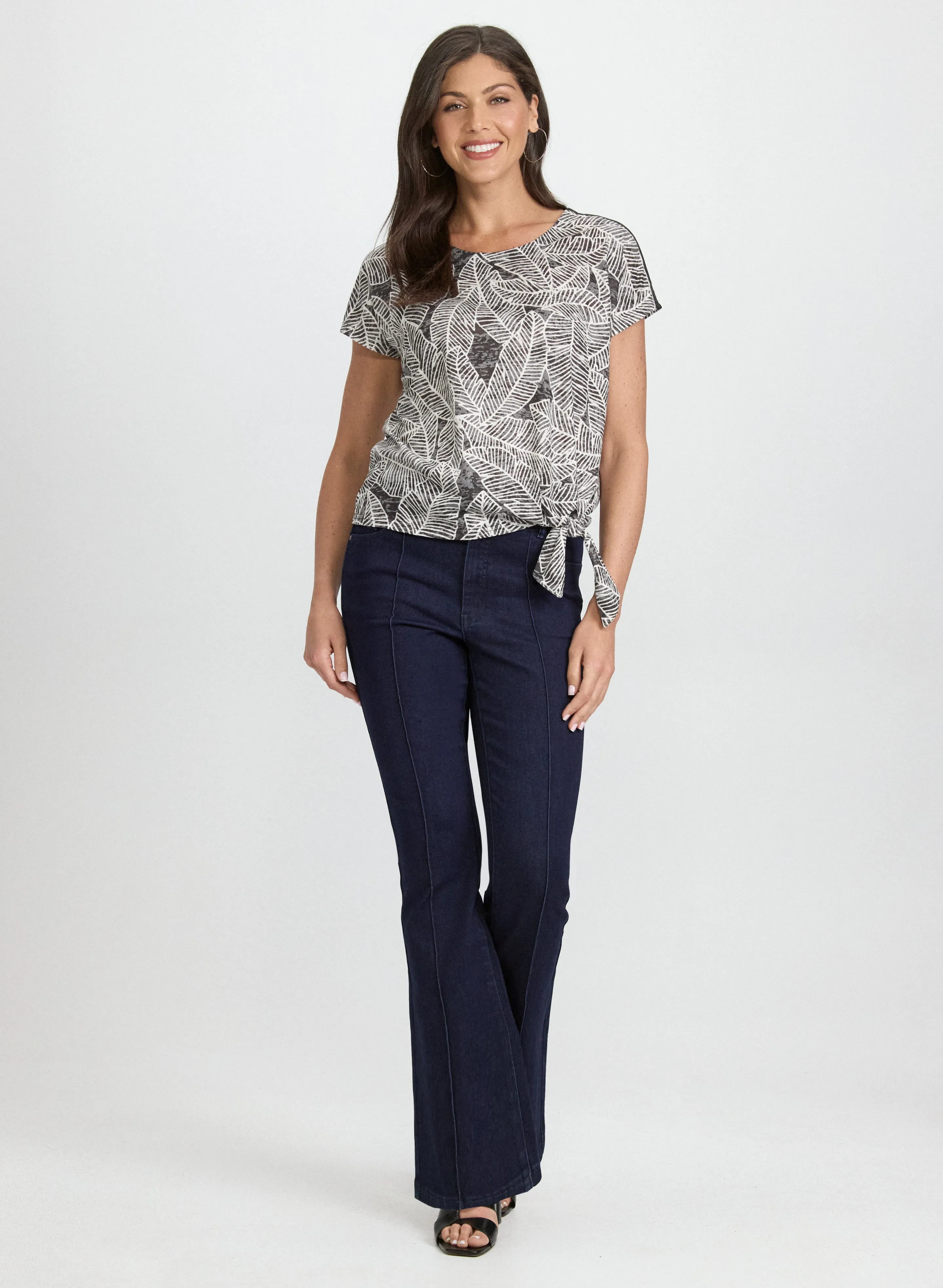 Leaf Print T-Shirt sold by Laura product image thumbnail 4