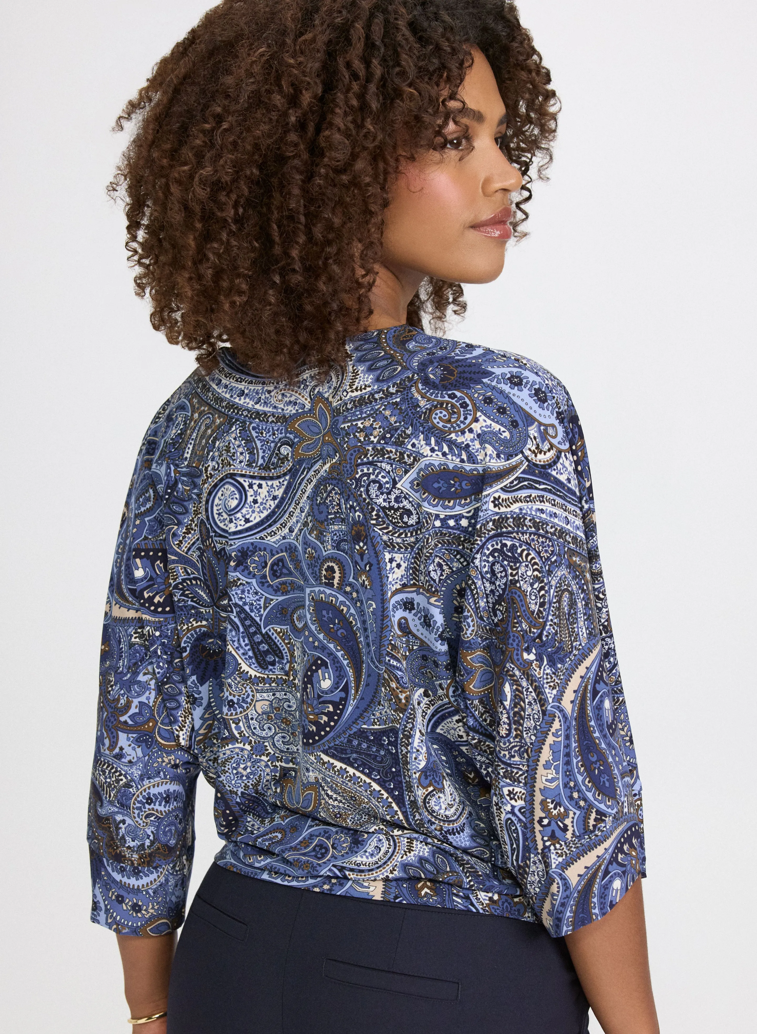 Paisley Flare Sleeve Blouse sold by Laura product image thumbnail 3