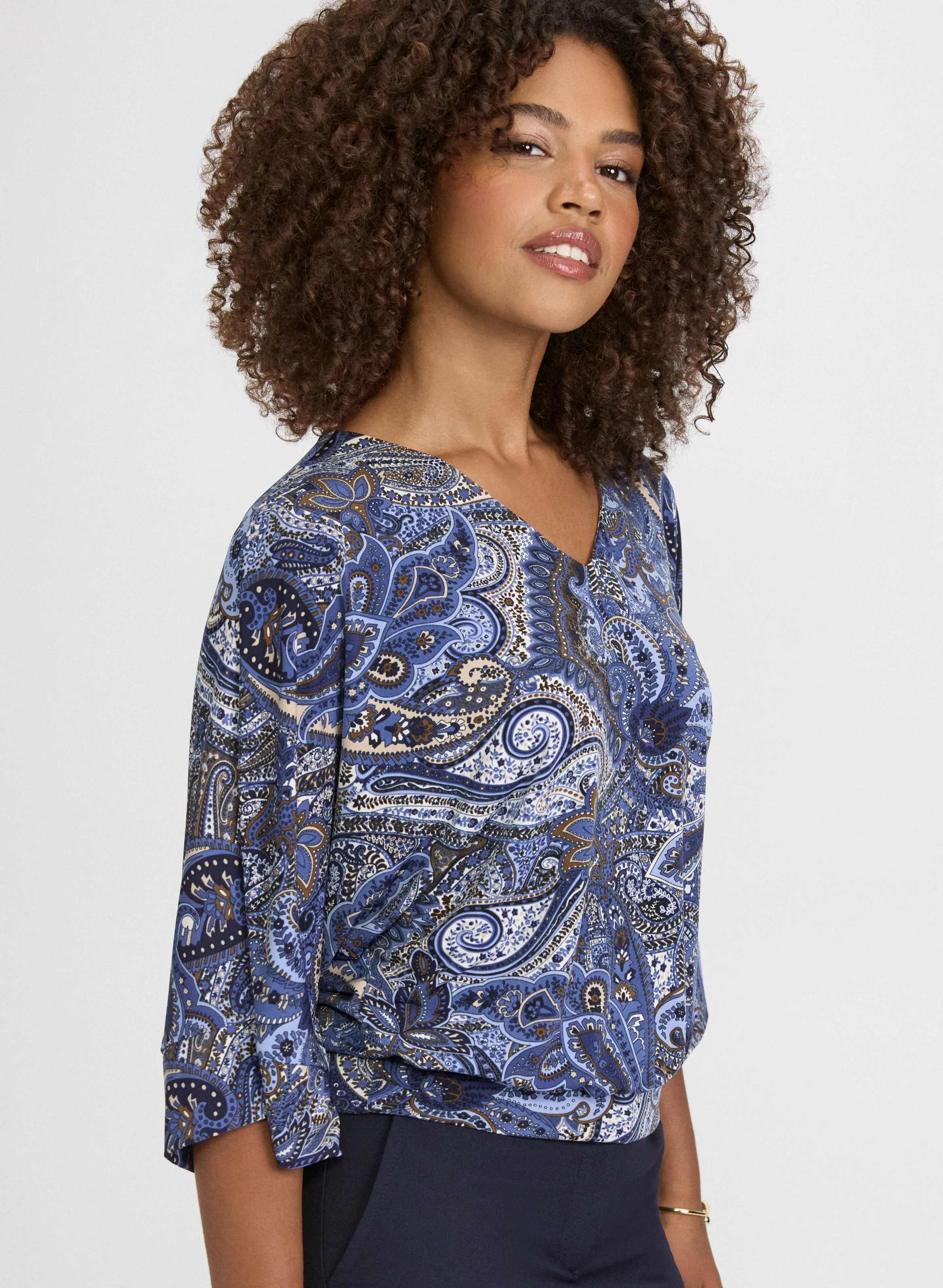 Paisley Flare Sleeve Blouse sold by Laura product image thumbnail 2