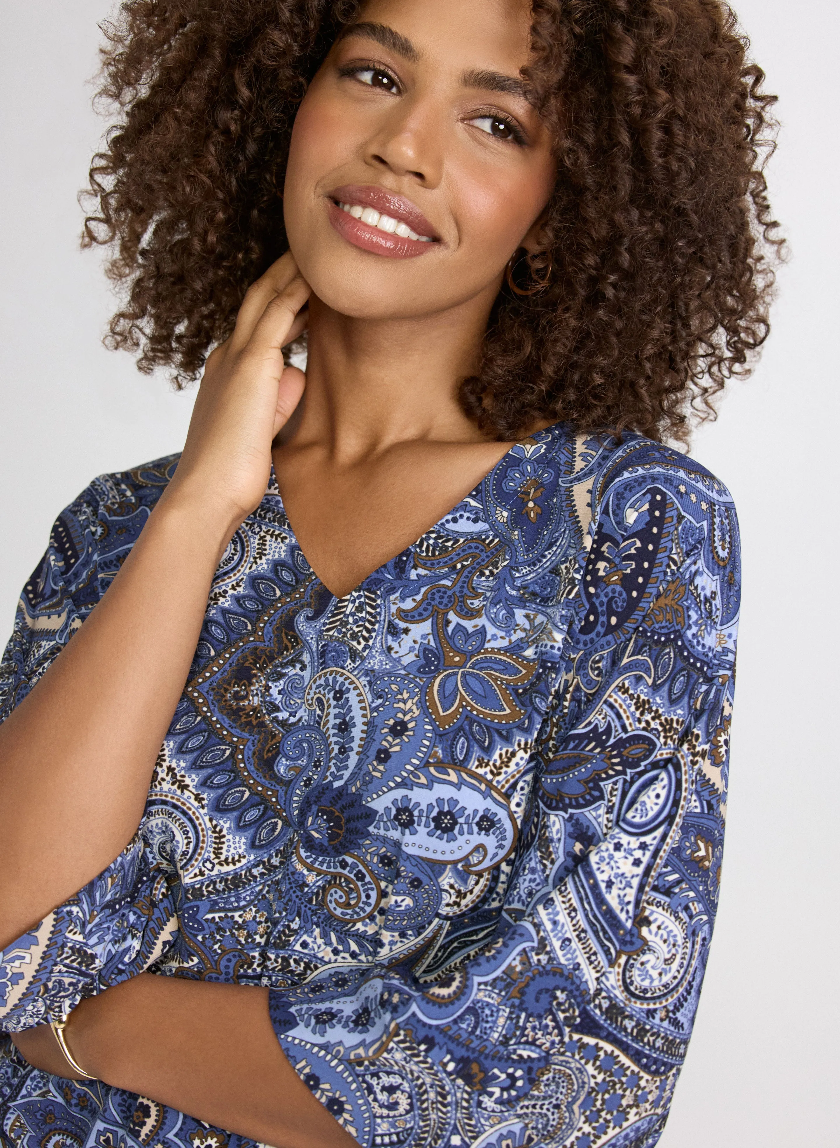 Paisley Flare Sleeve Blouse sold by Laura product image thumbnail 5