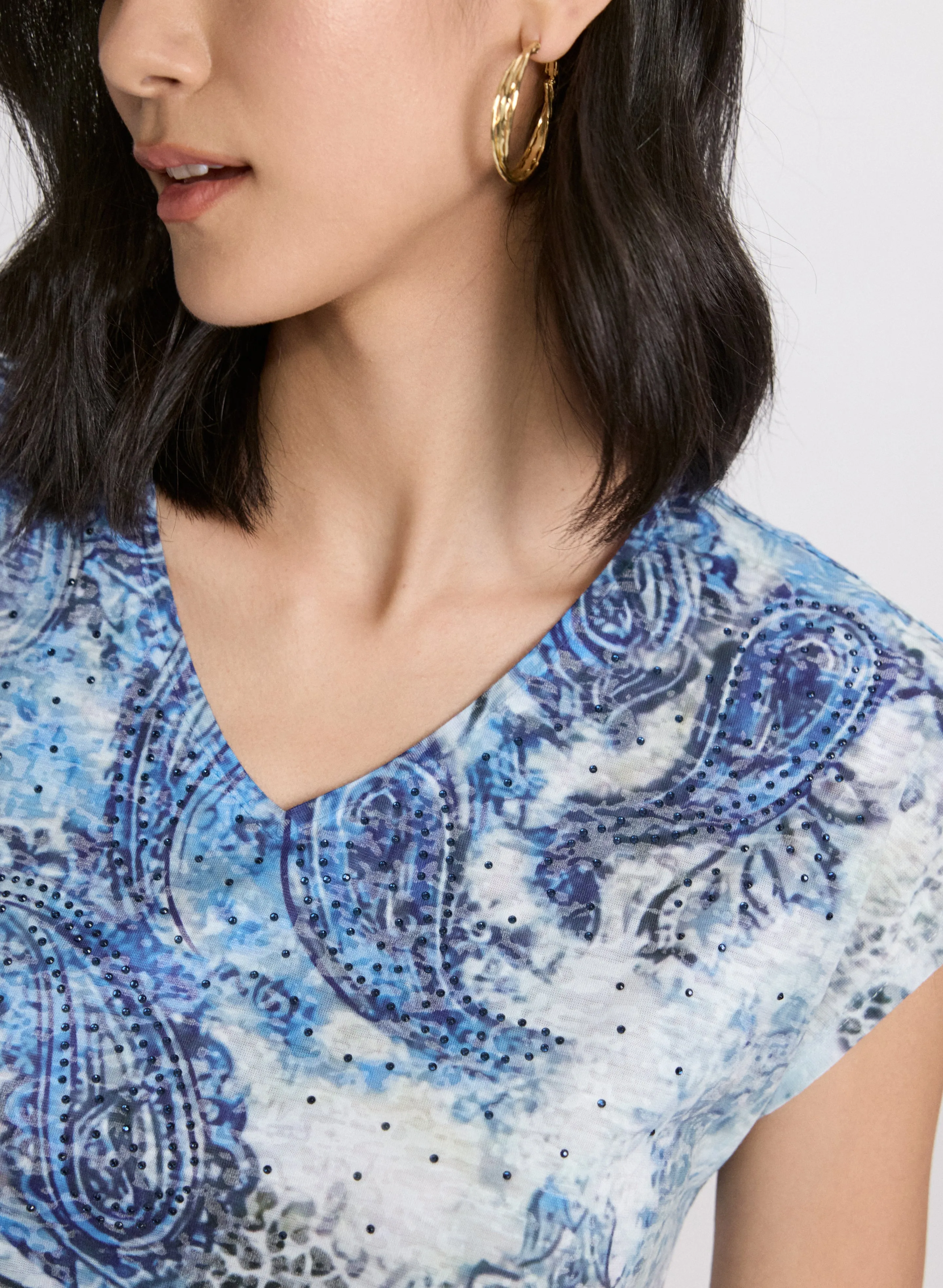 Paisley Burnout T-Shirt sold by Laura product image thumbnail 4