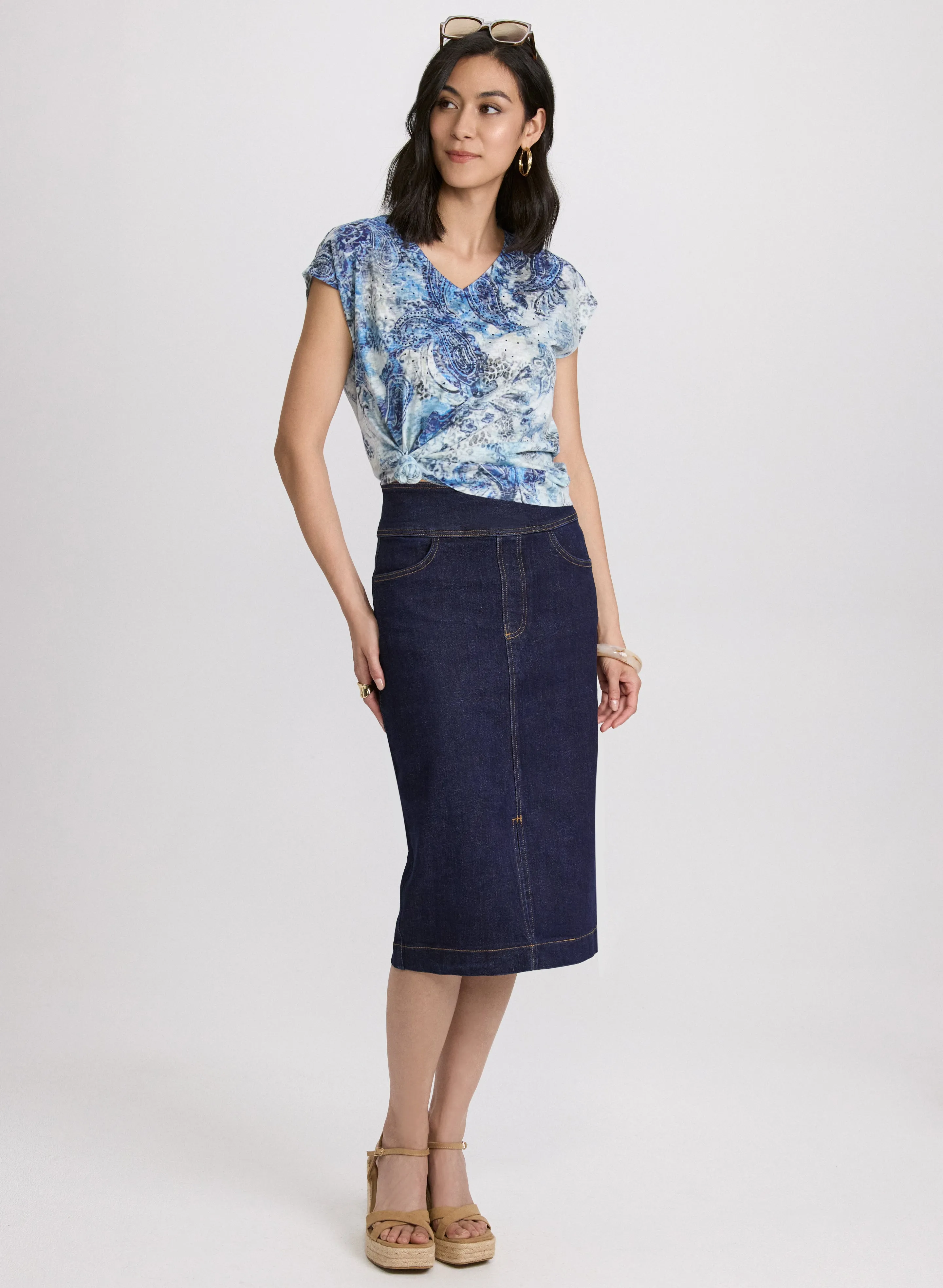 Paisley Burnout T-Shirt sold by Laura product image thumbnail 3